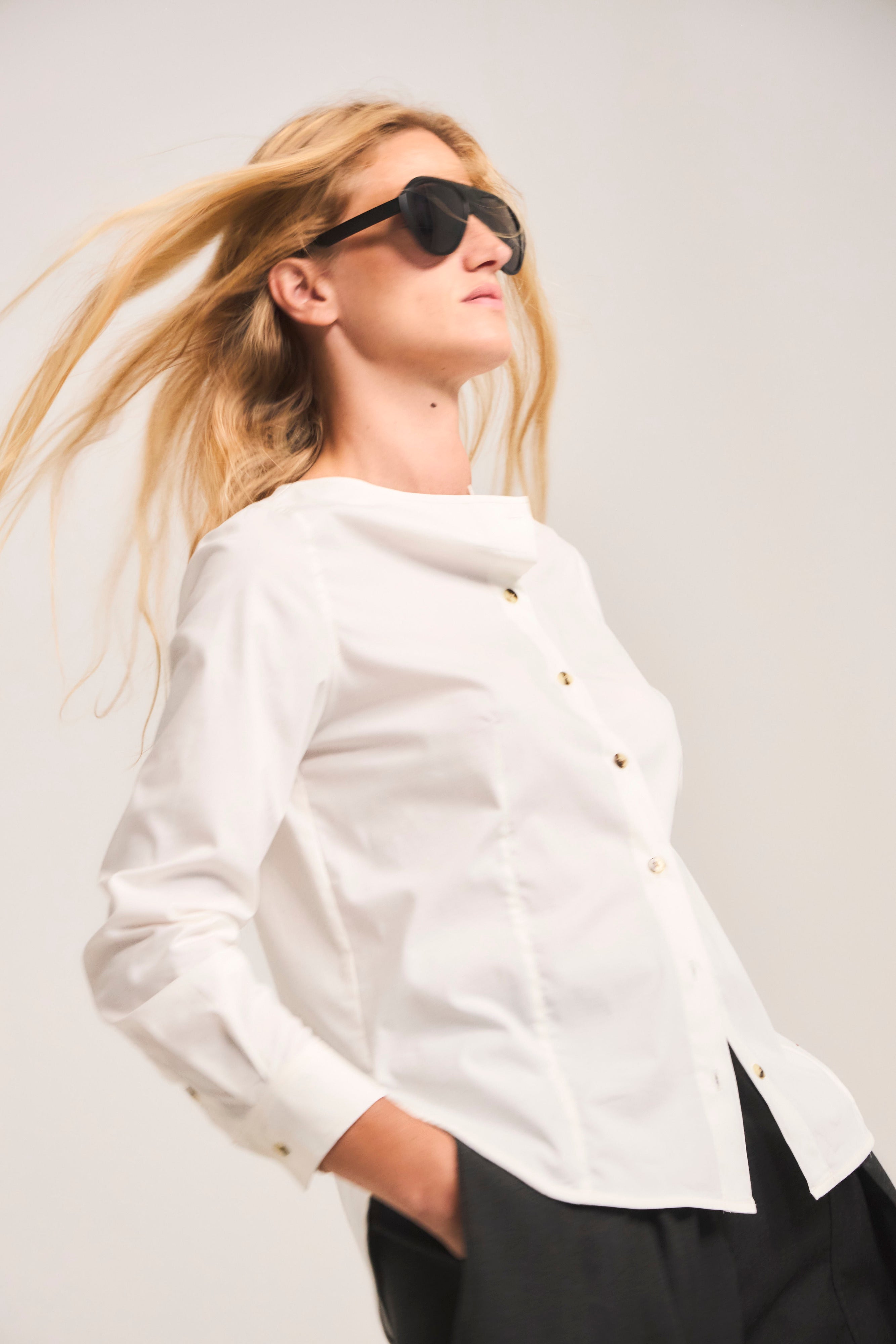 Blusa Malaise Algodón Blanca