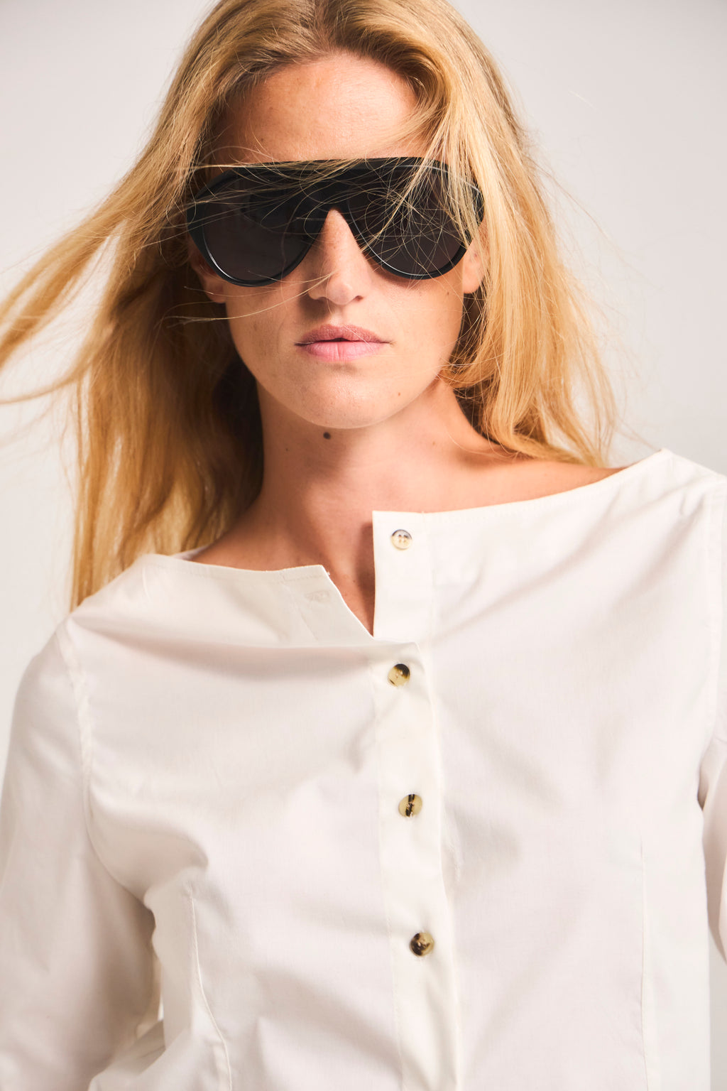 Blusa Malaise Algodón Blanca