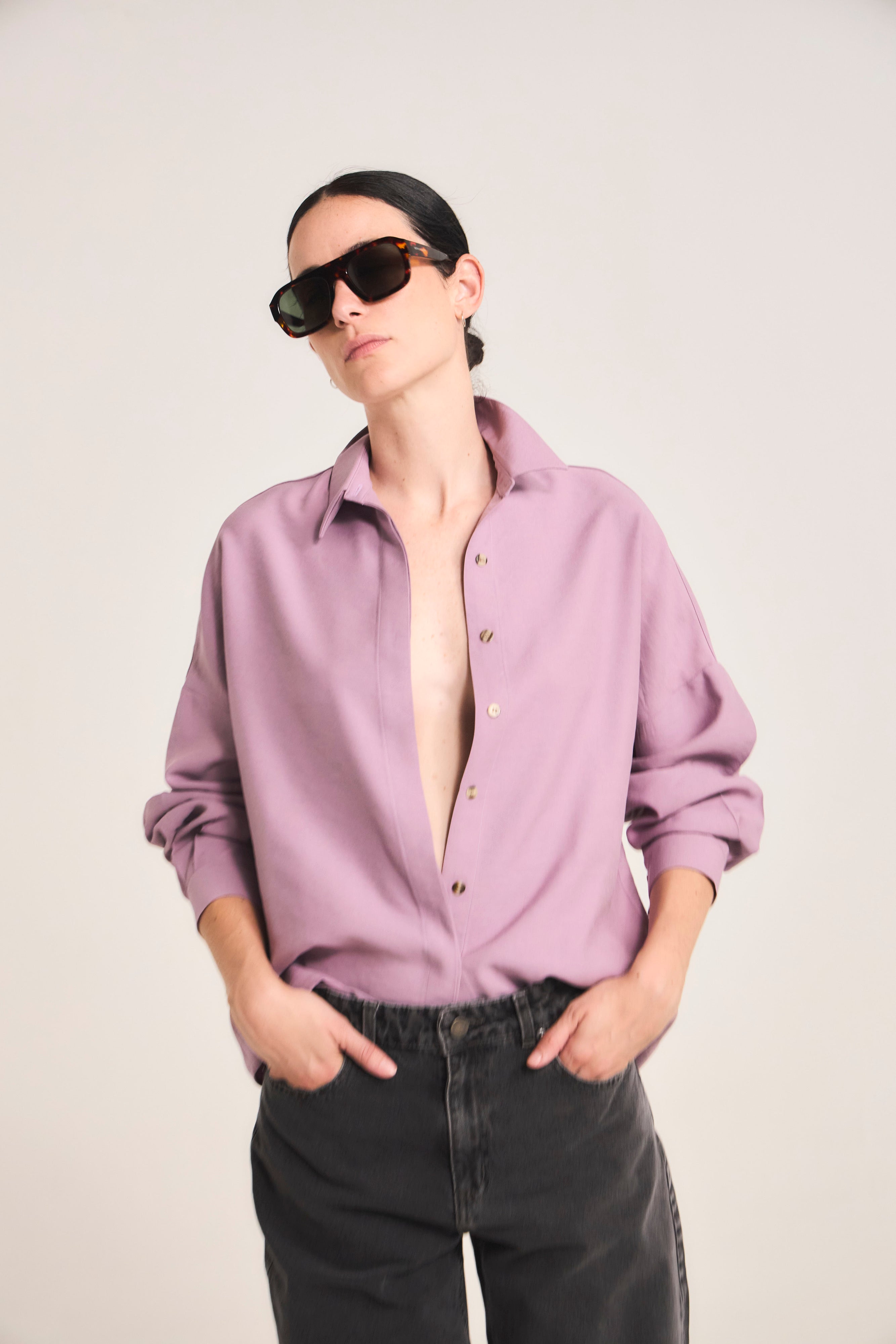 Blusa Pollen Cupro Lila