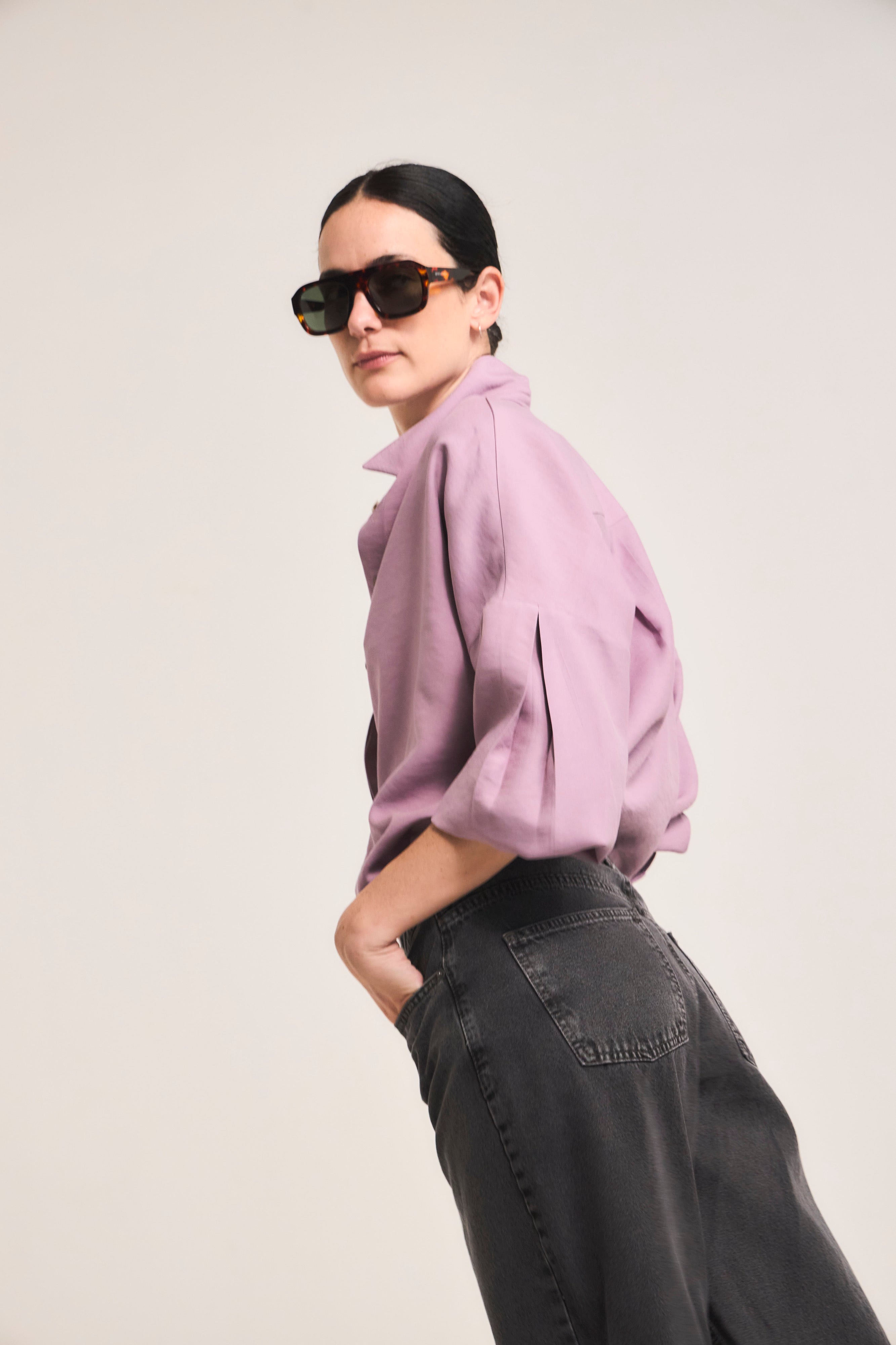 Blusa Pollen Cupro Lila