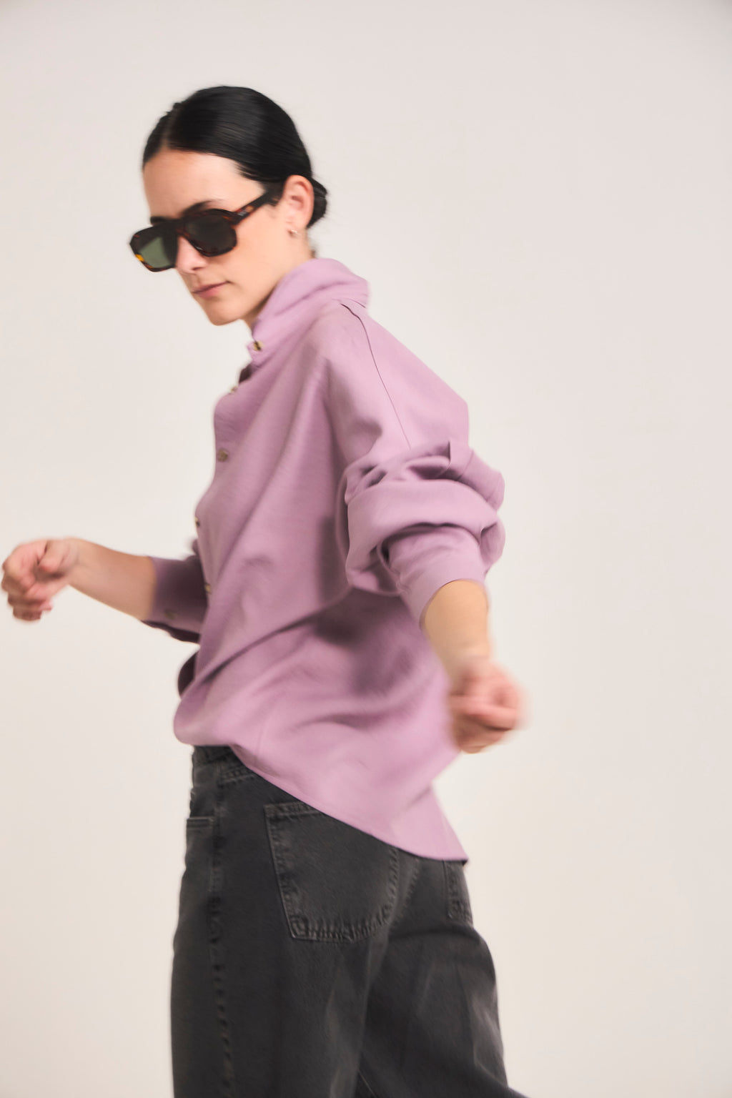 Blusa Pollen Cupro Lila