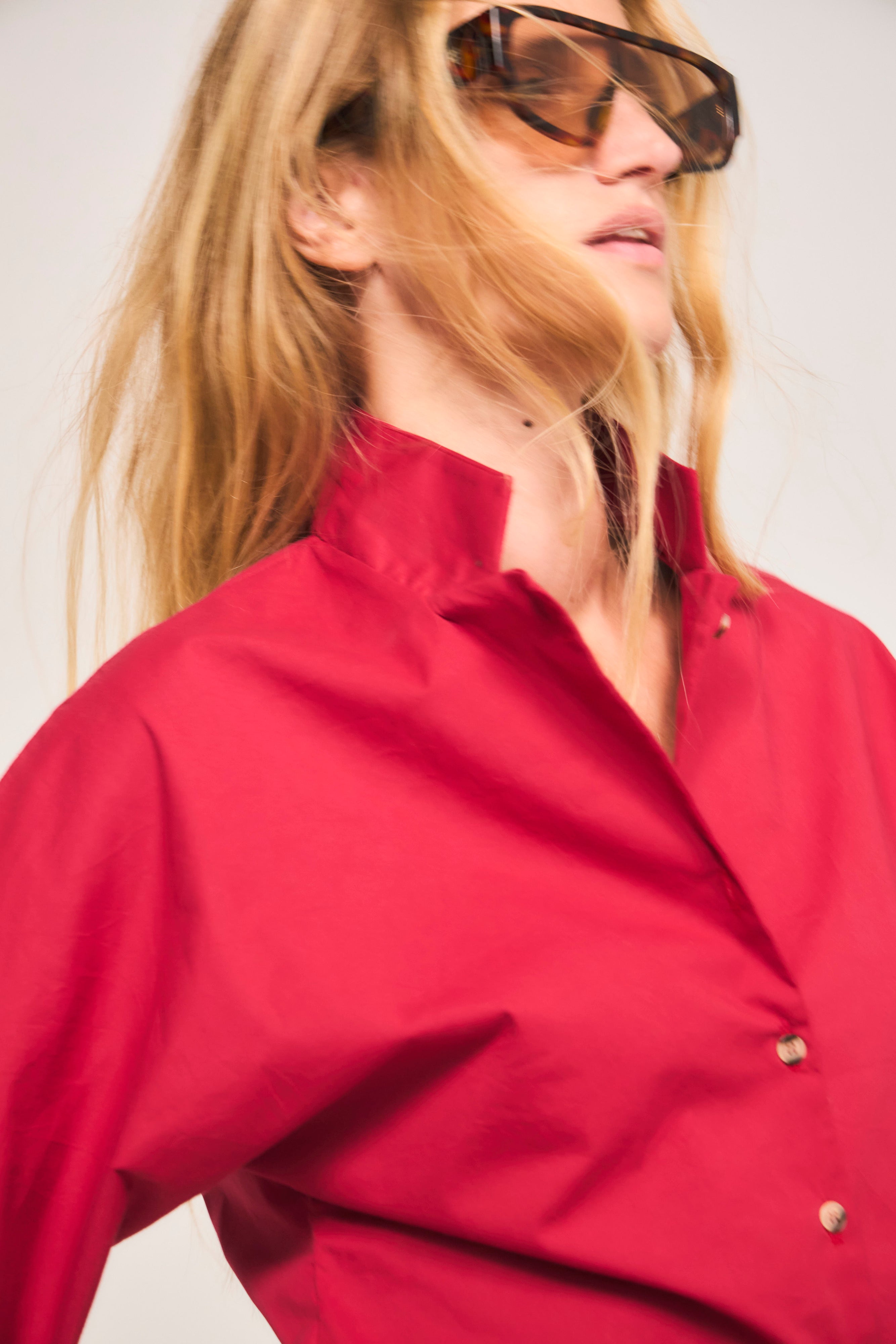 Blusa Gene Algodón Roja