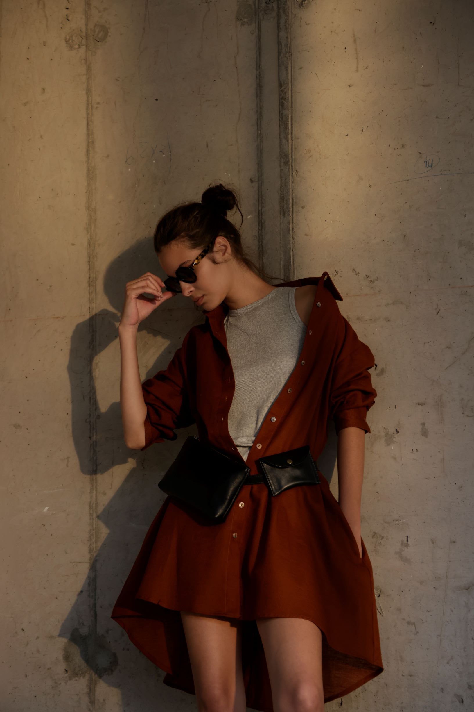 Beltbag Zurich 100% Cuero Negro