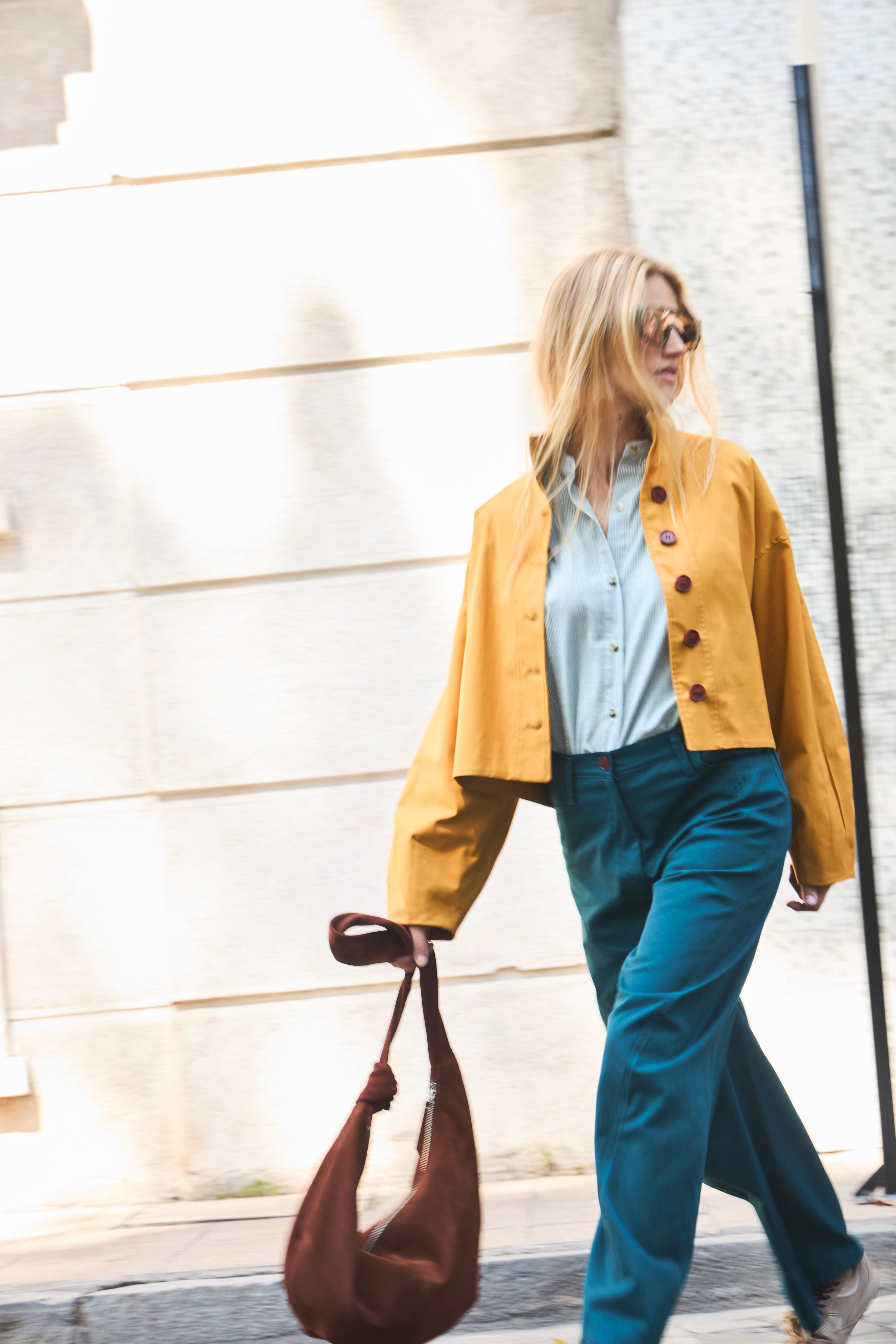 Chaqueta Prunelliere Algodón Mostaza