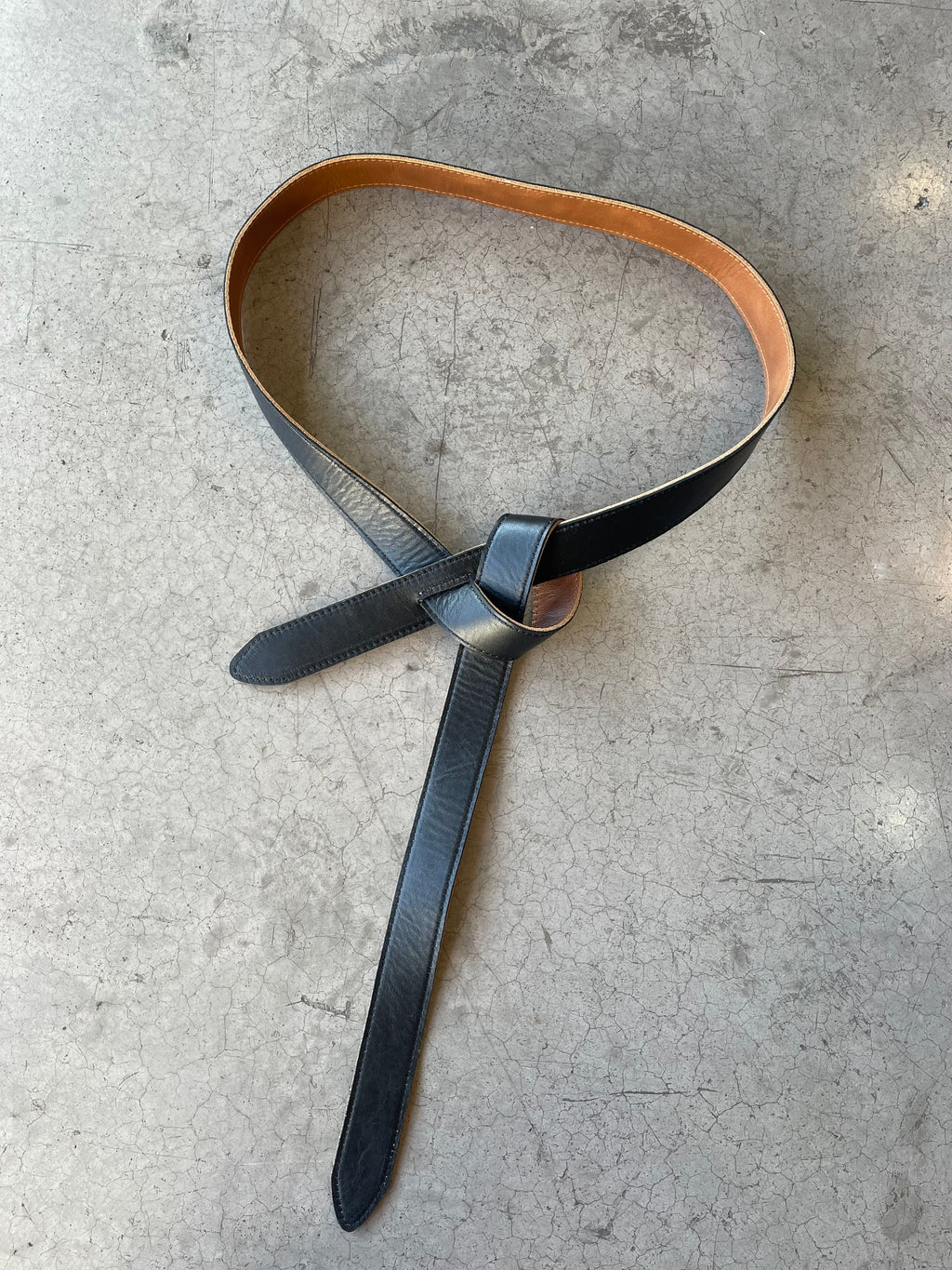 Cinturón Reversible Narcisse Camel-Negro 100% Cuero