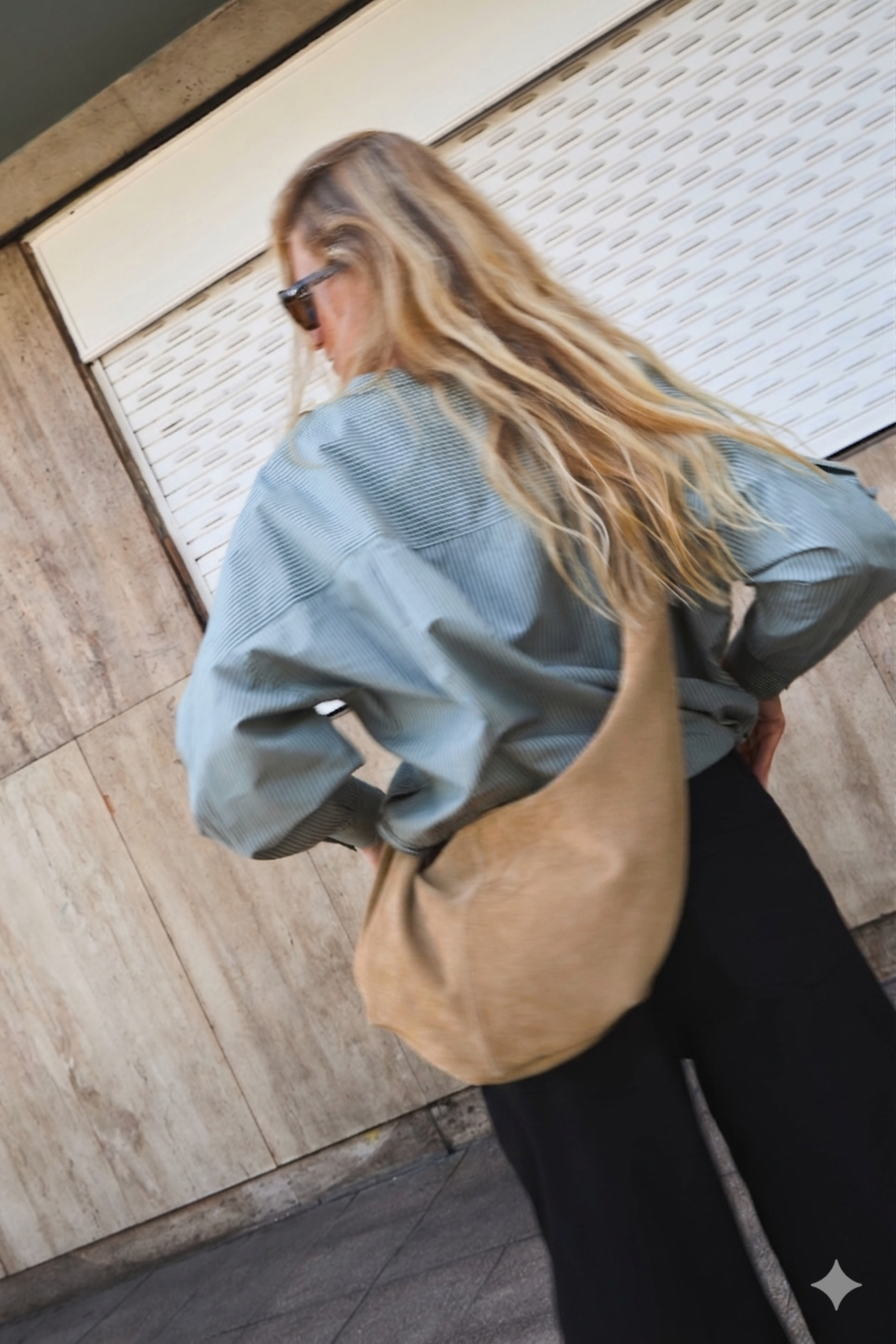 Cartera Brume 100% Gamuza Camel
