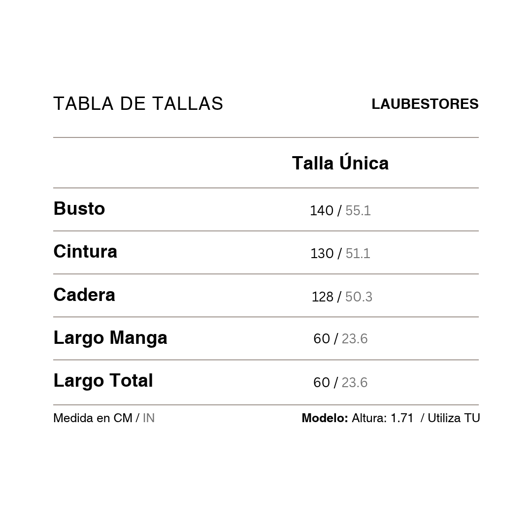 Tabla de tallas