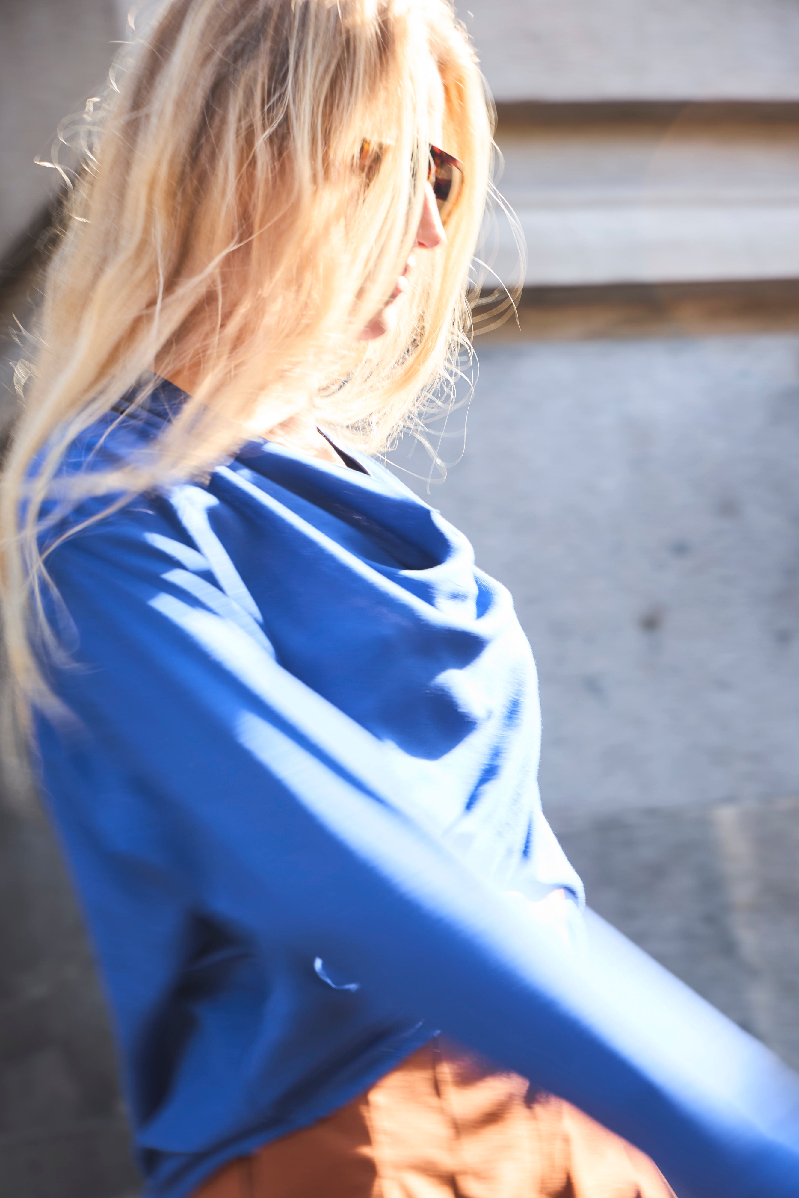 Blusa Drapeada Appui Azulina