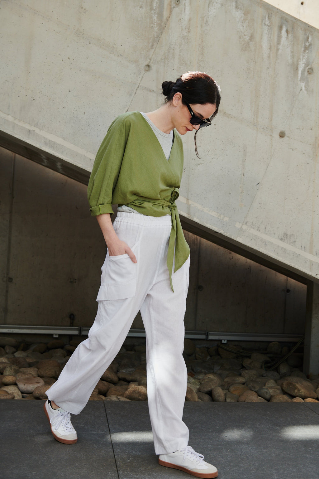 Pantalón Zas Lino Blanco