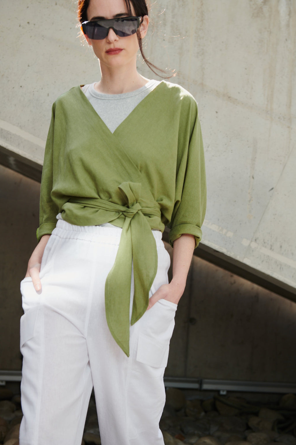 Pantalón Zas Lino Blanco