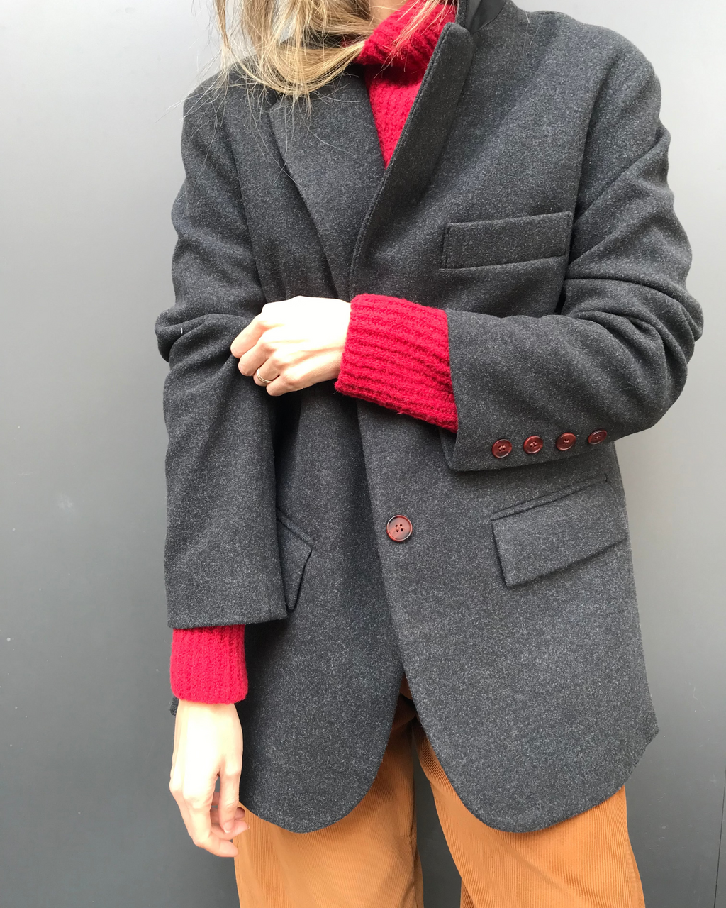 Blazer Bourgeon Gris Marengo