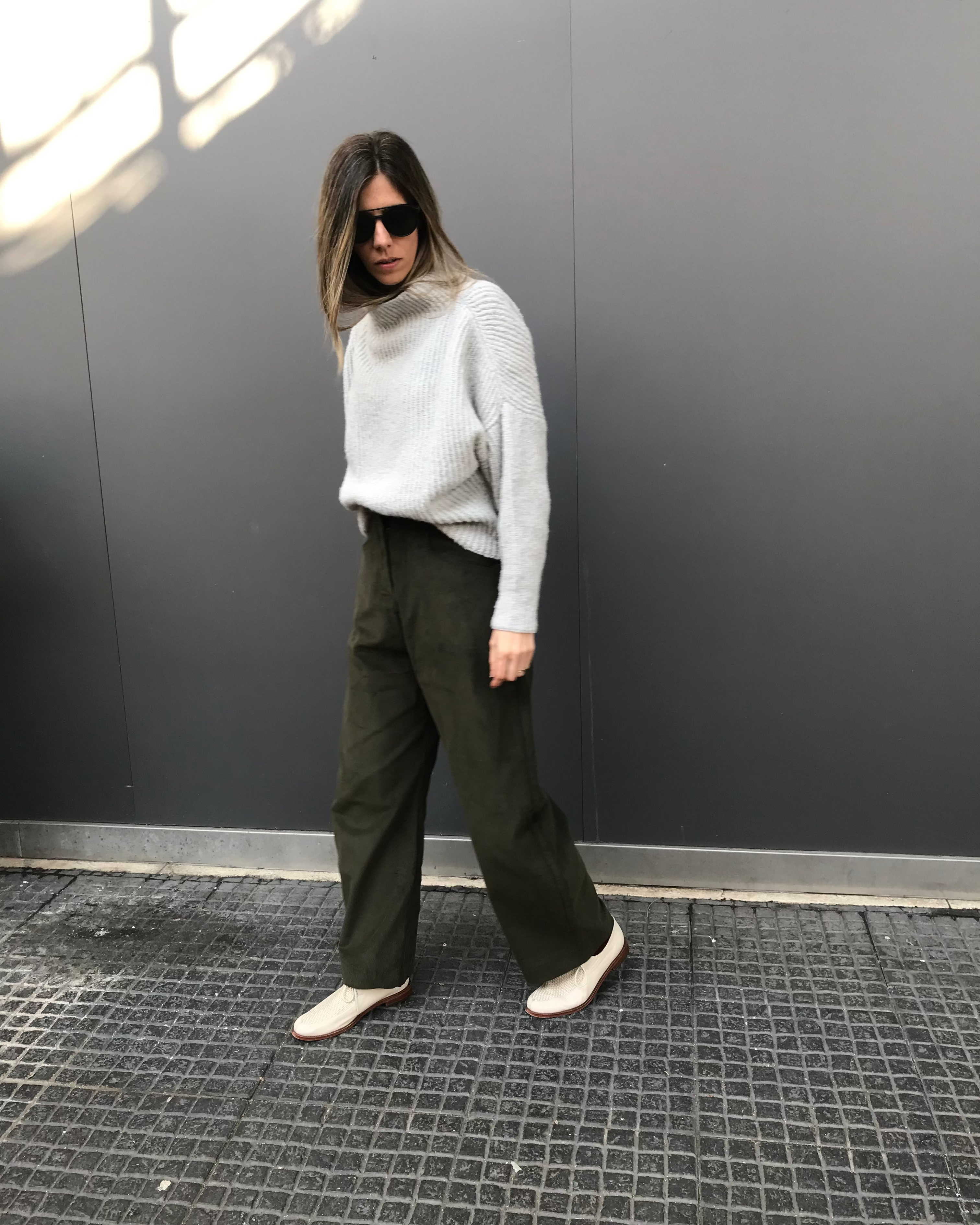 Pantalón Lys Cotelé Algodón Verde