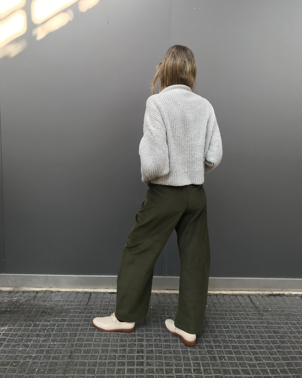 Pantalón Lys Cotelé Algodón Verde