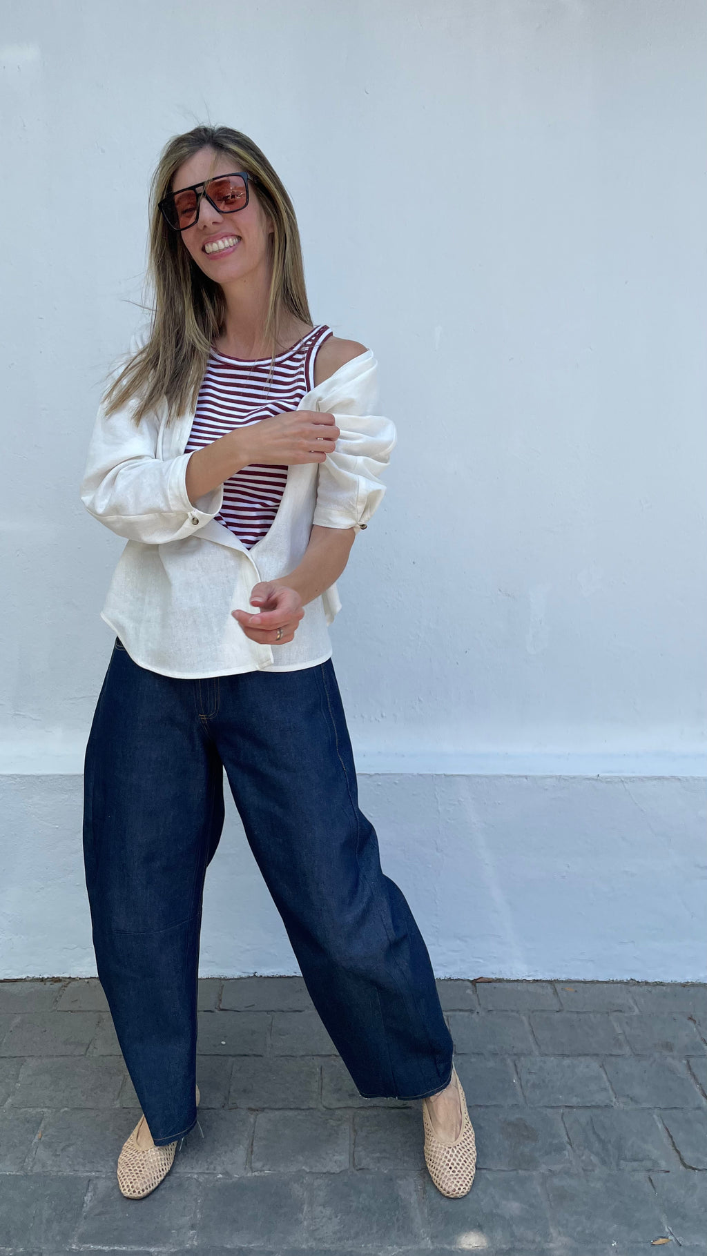 Blusa Cou Lino Crudo