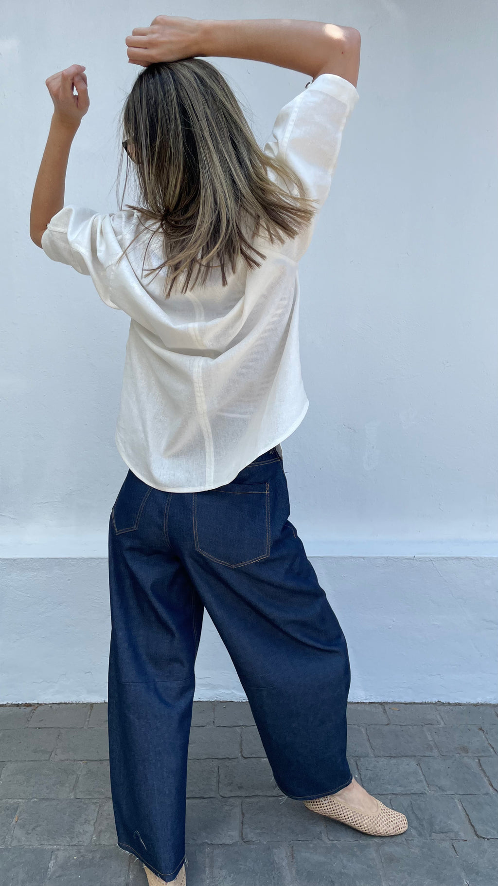 Blusa Cou Lino Crudo