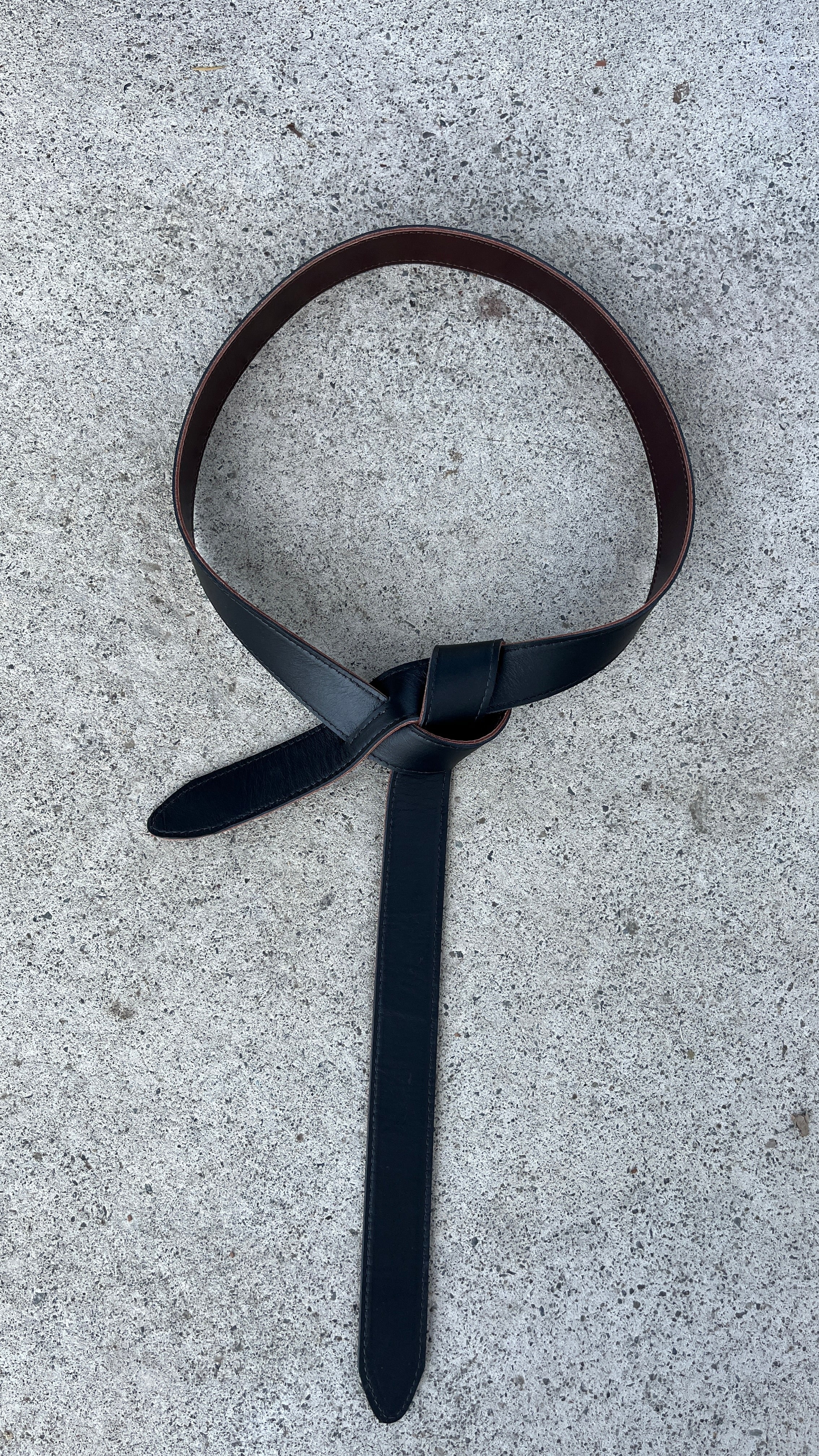 Cinturón Reversible Narcisse Café-Negro 100% Cuero