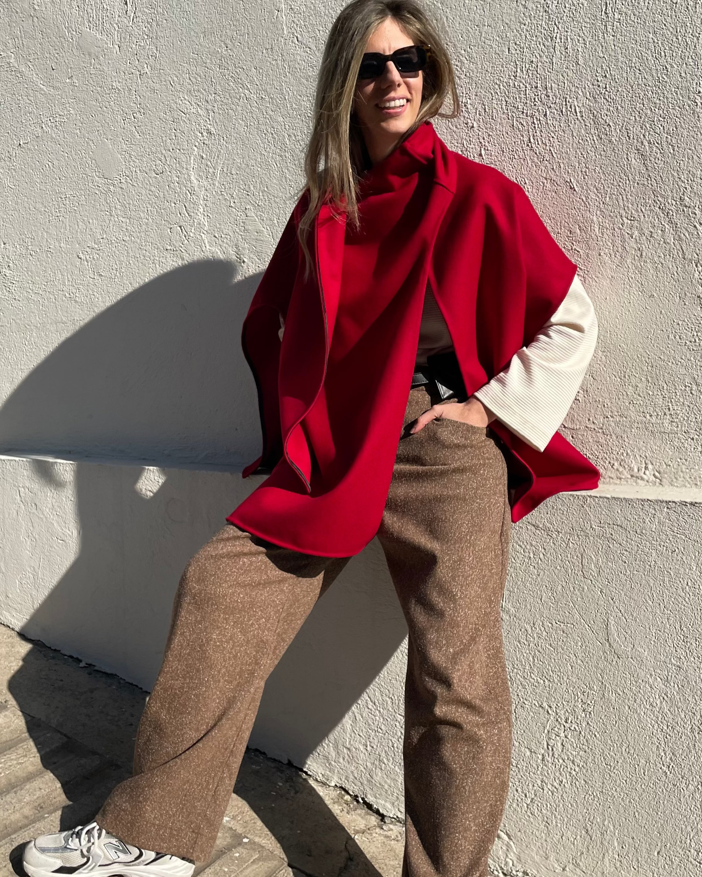 Pantalón Lys Italian Virgin Wool Salpimienta Café