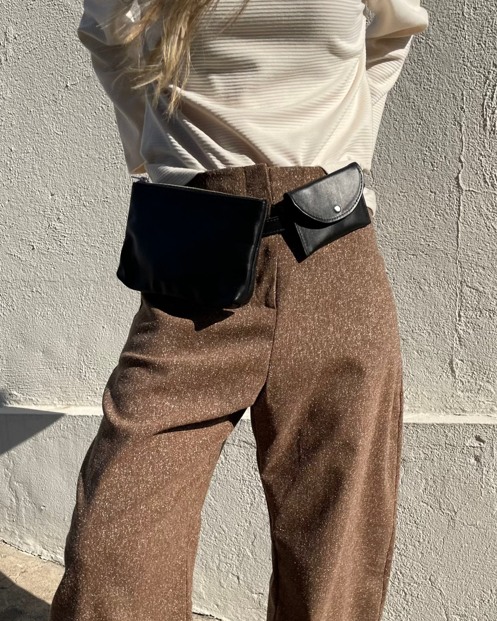 Beltbag Zurich 100% Cuero Negro