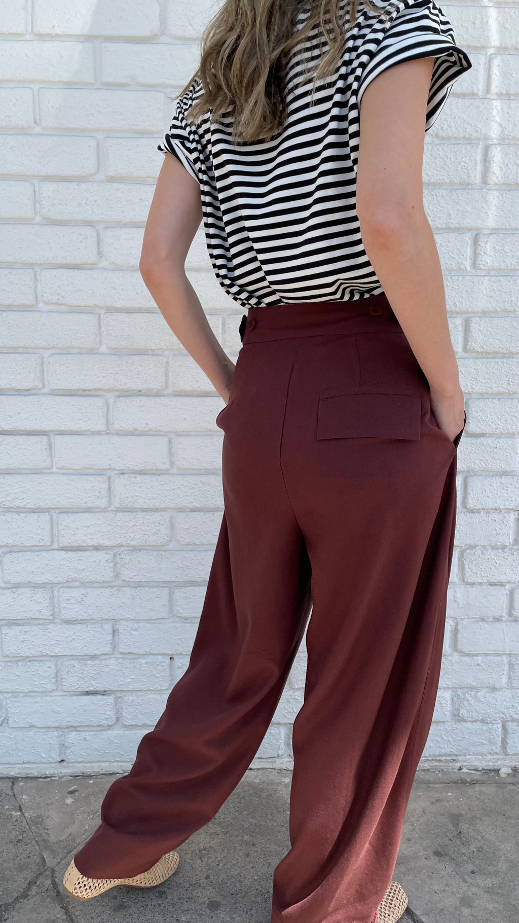 Pantalón Tiger Lino Carmenere