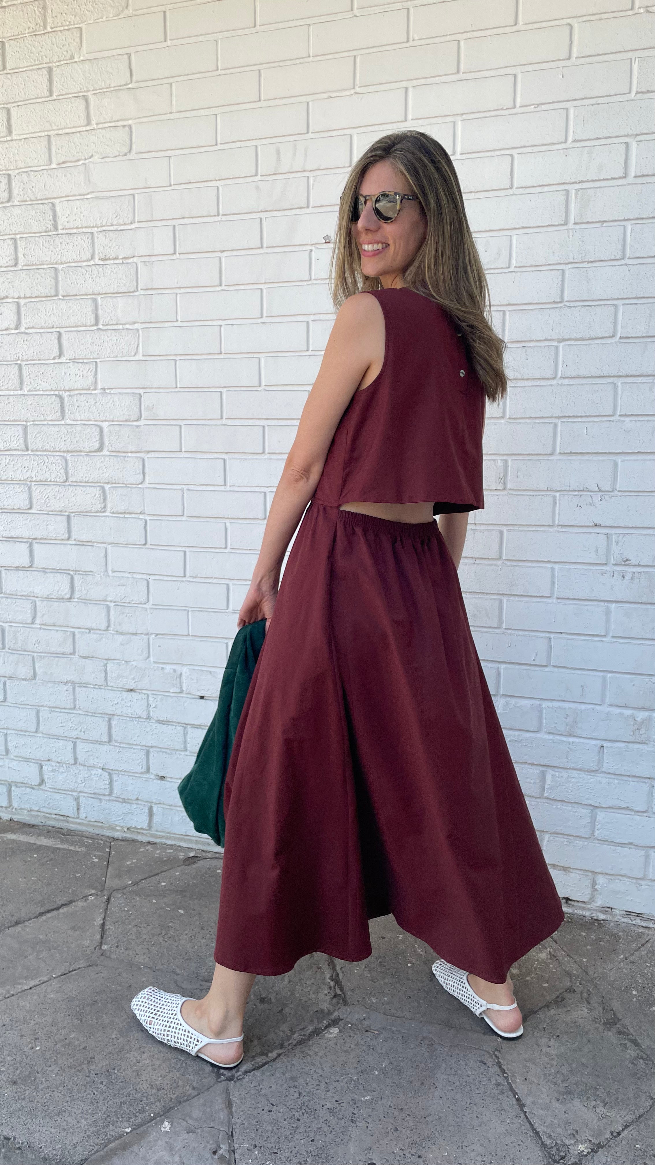 Vestido Force Algodón Carmenere