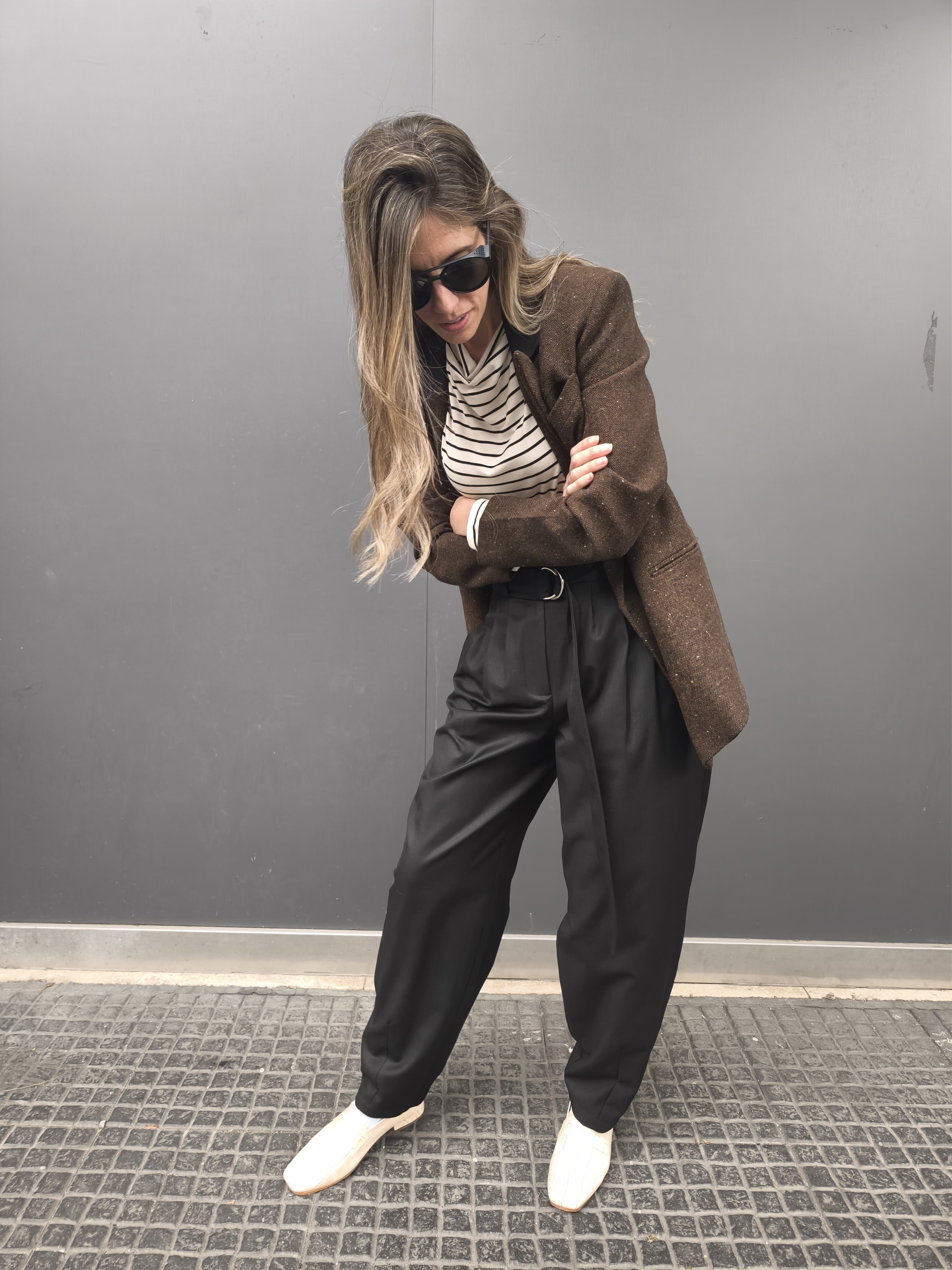 Pantalón Donna Espiga Negro