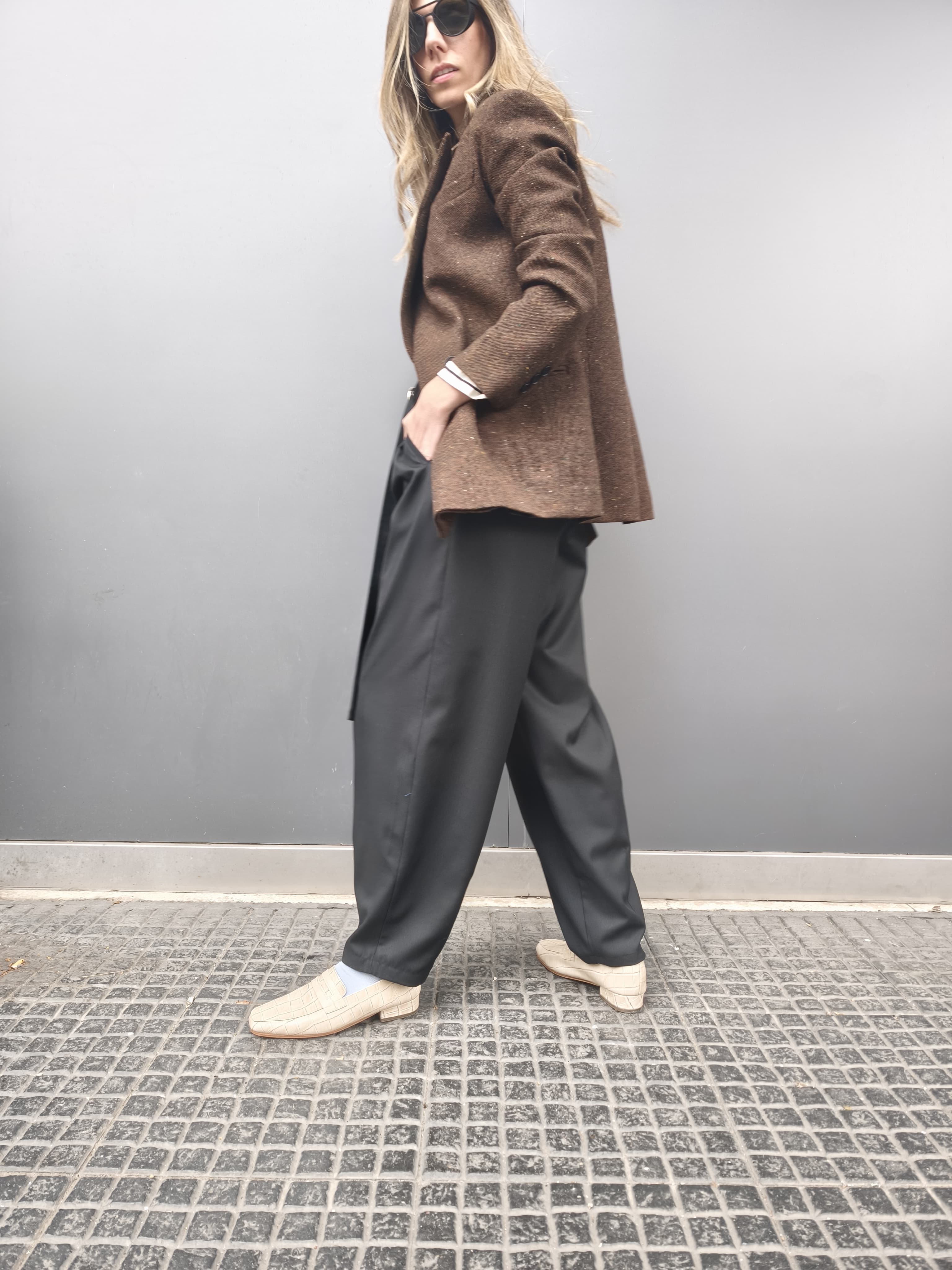 Pantalón Donna Espiga Negro