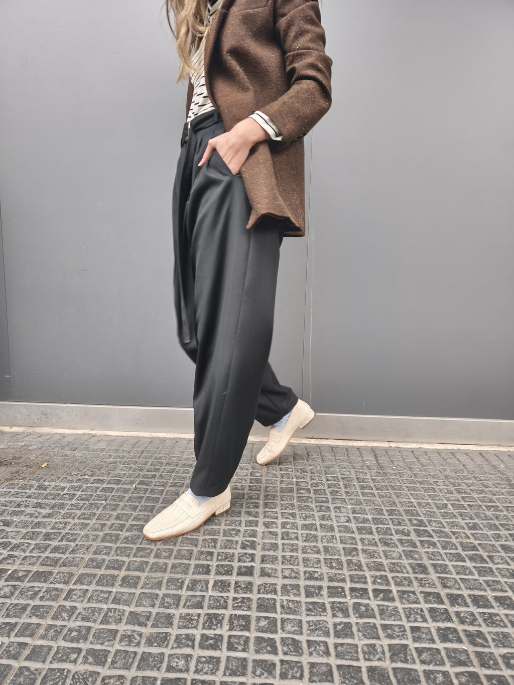 Pantalón Donna Espiga Negro