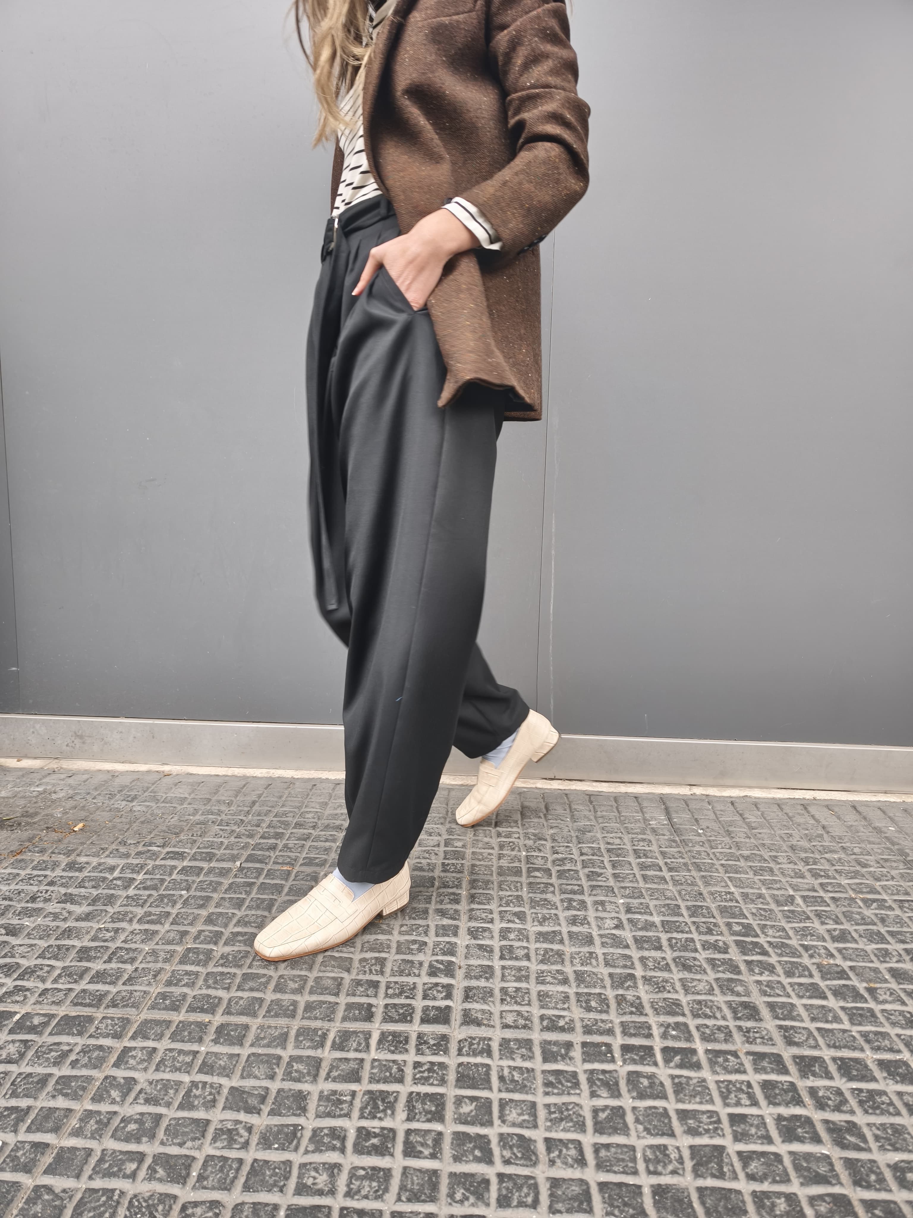 Pantalón Donna Espiga Negro