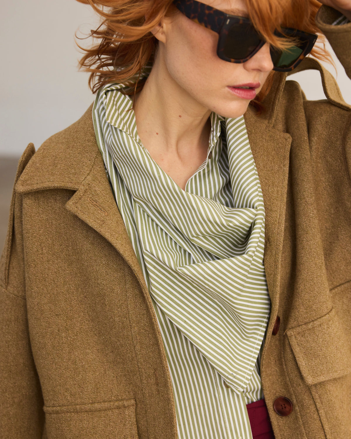 Jacket Amaranth Wool Mustard