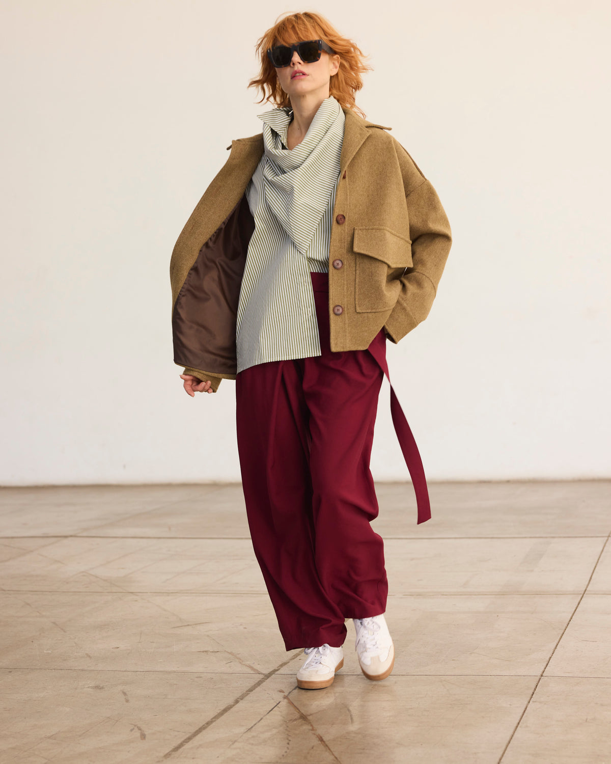 Jacket Amaranth Wool Mustard