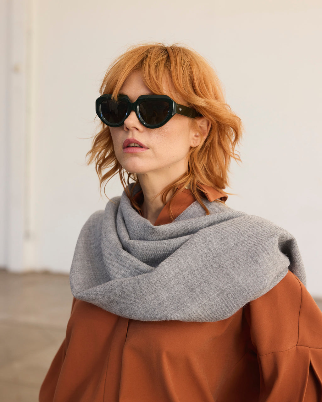 Bufanda Lavande 100% Baby Alpaca Gris Claro