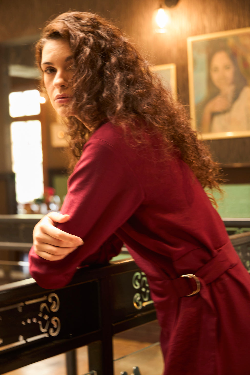 Periple Burgundy Jumpsuit