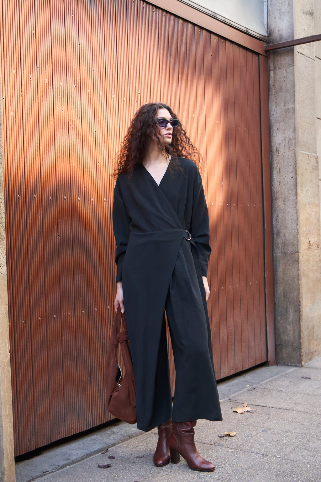 Periple Cupro Black Jumpsuit