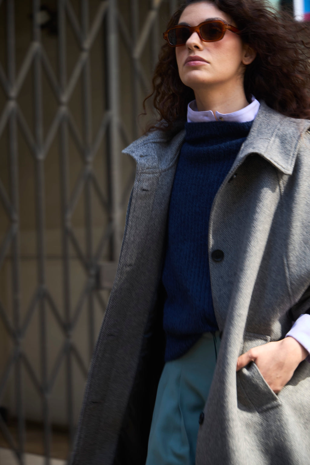 Dunes Gray Wool Jacket