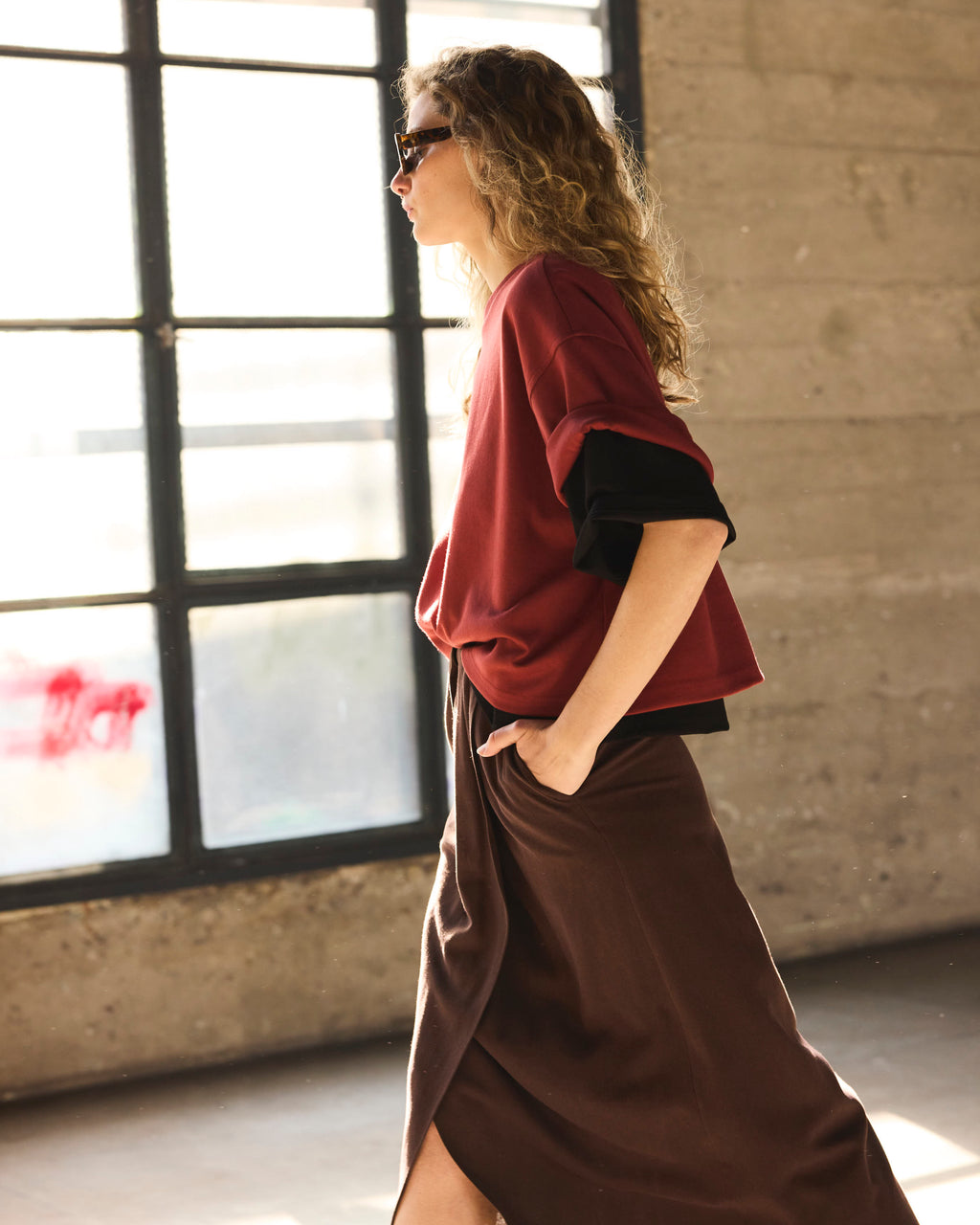 Polera Vaillance Terracota