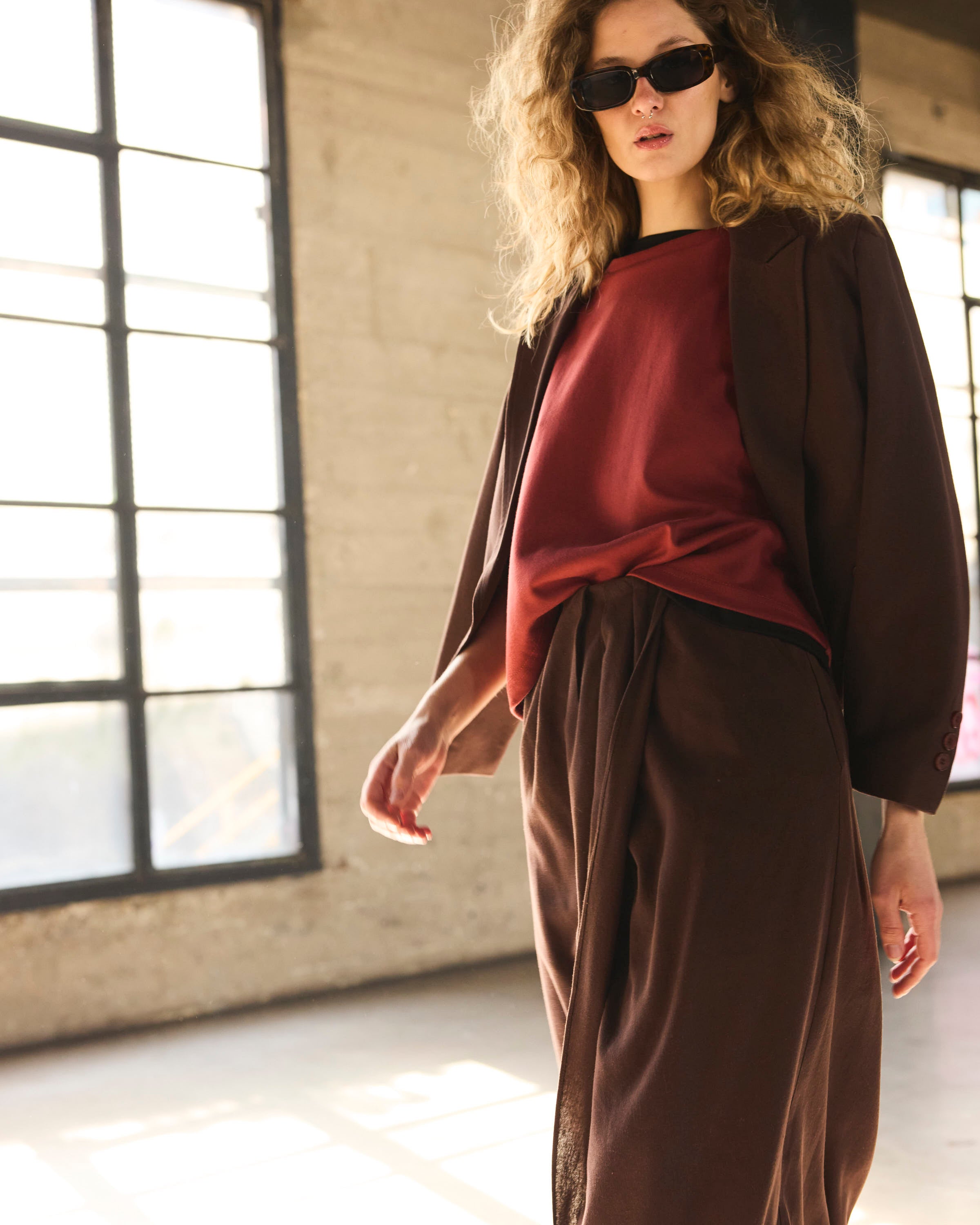 Polera Vaillance Terracota