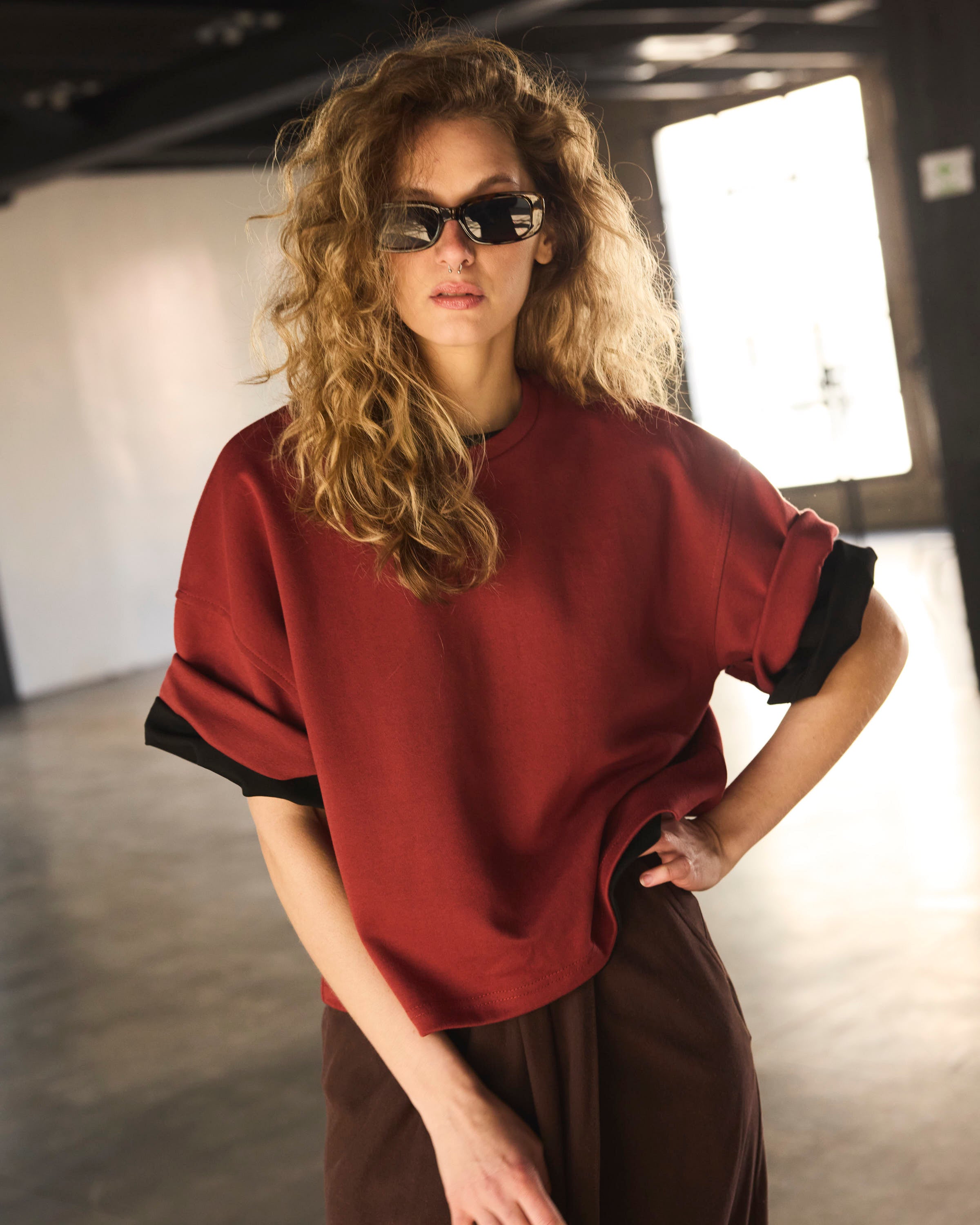 Polera Vaillance Terracota