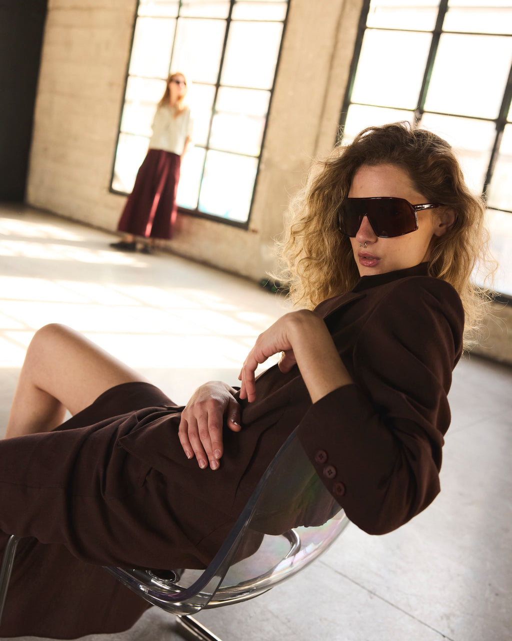 Blazer Volonte Lino Café