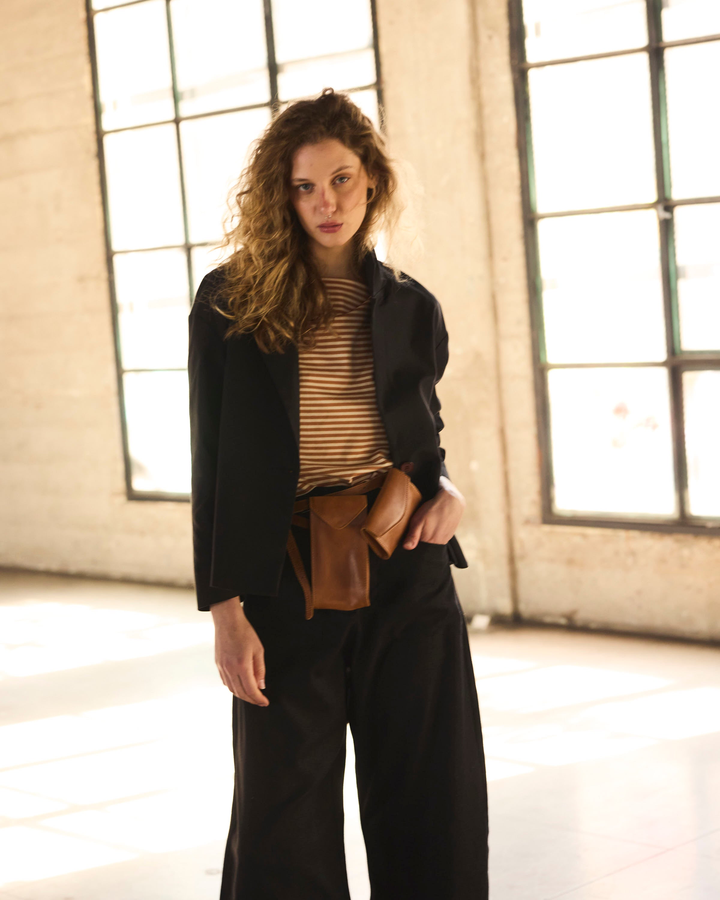 Pantalón Vienne Lino Negro