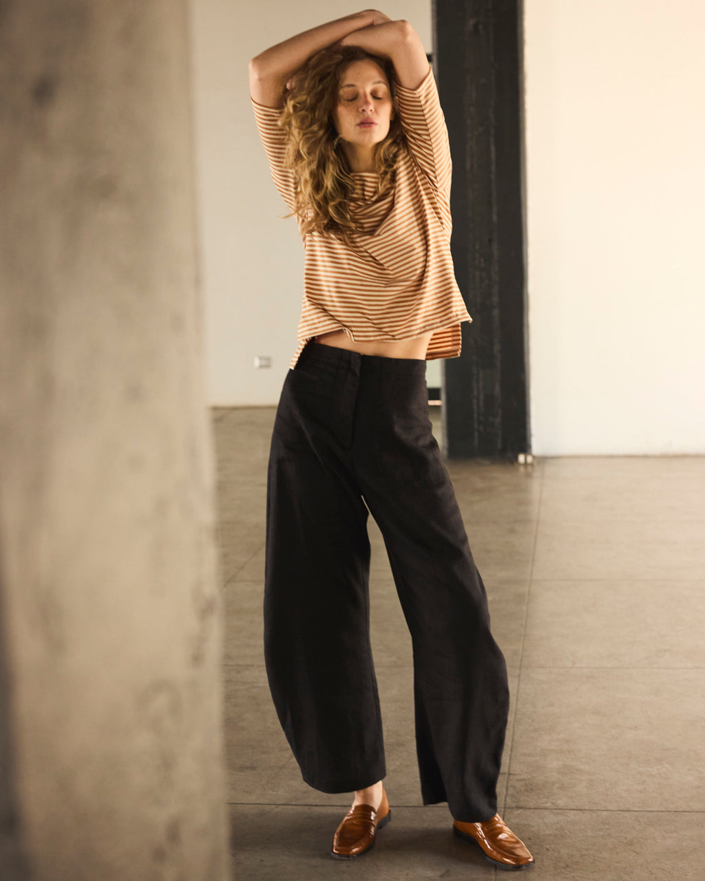 Pantalón Vienne Lino Negro