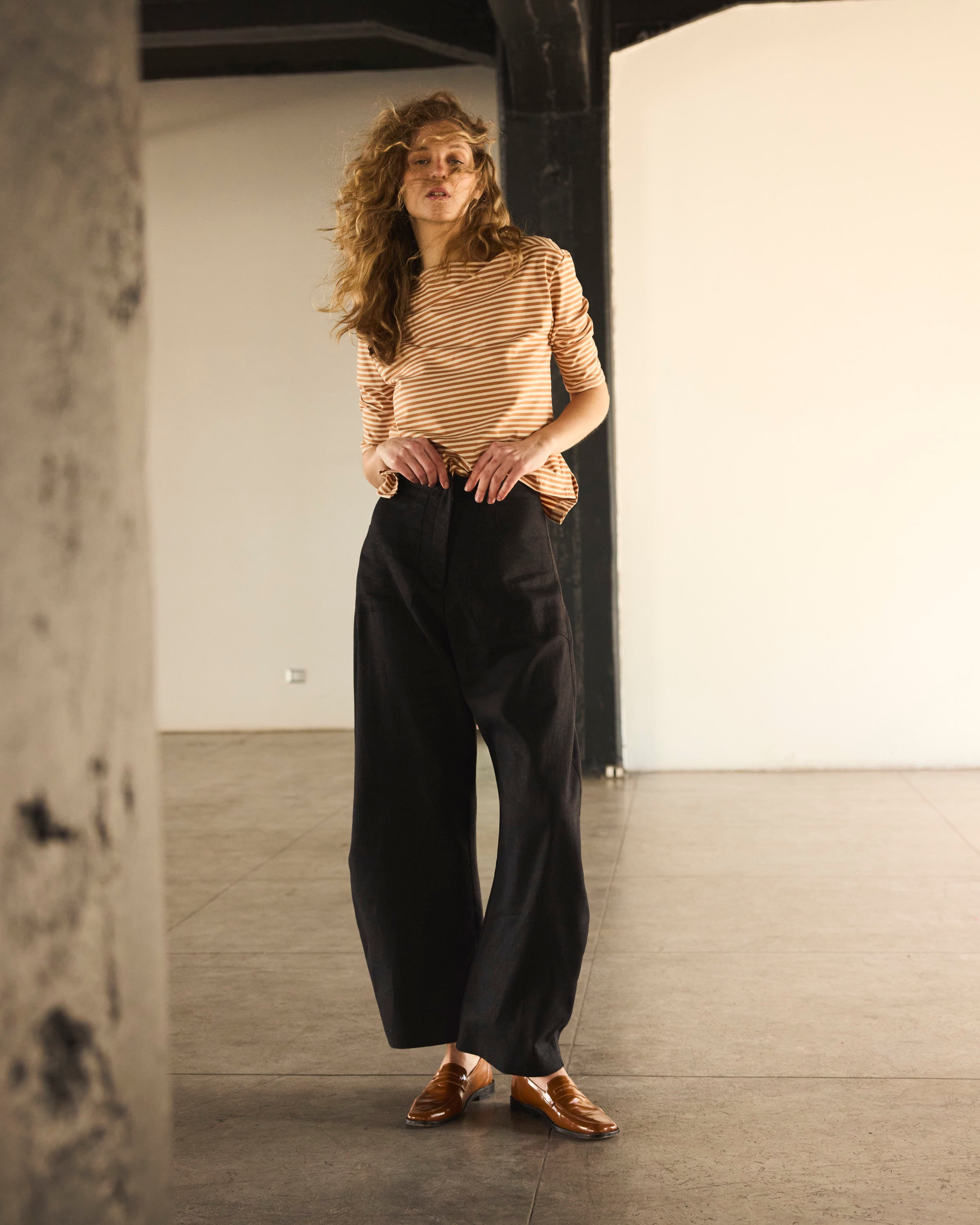 Pantalón Vienne Lino Negro