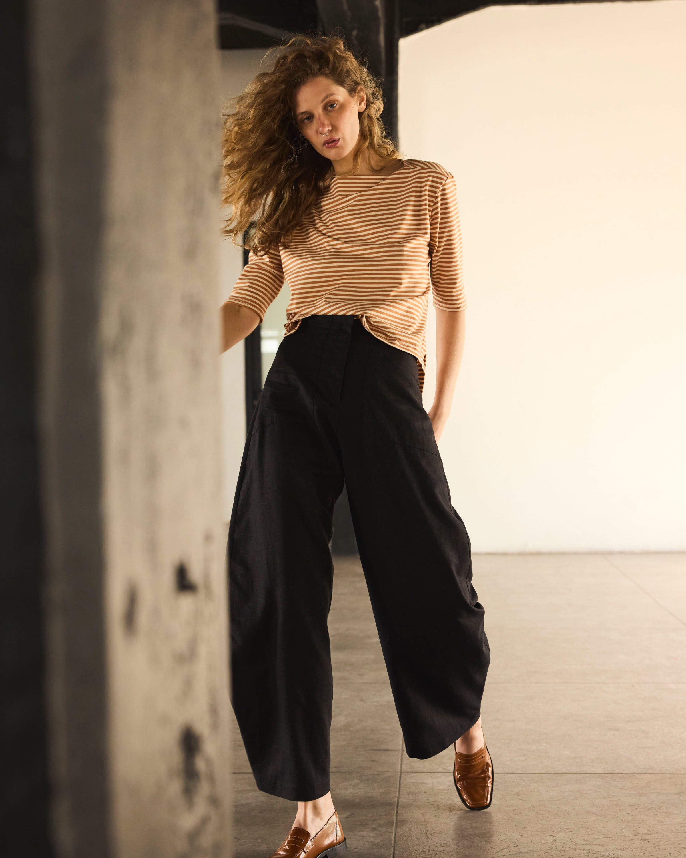 Pantalón Vienne Lino Negro