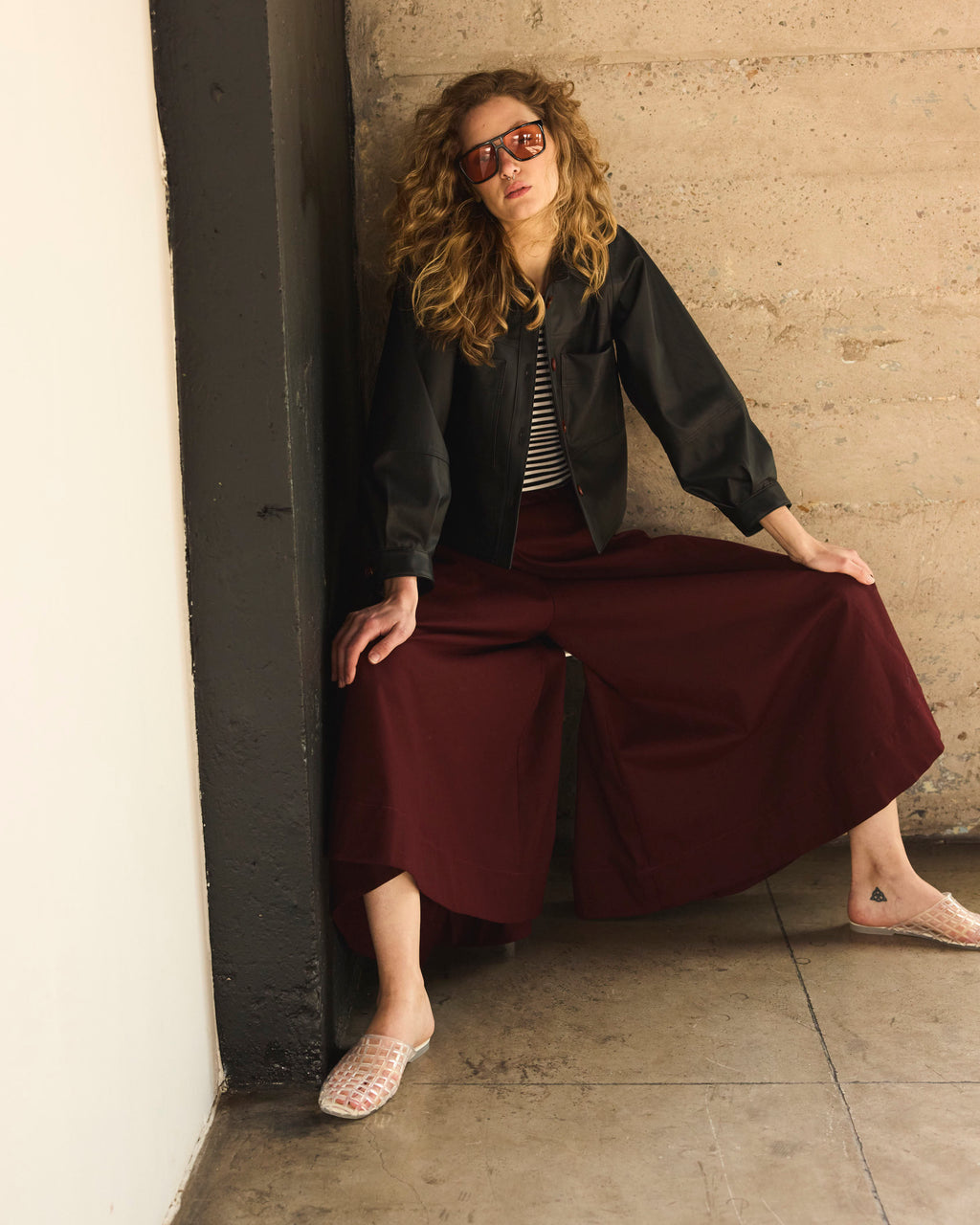 Chaqueta Corta Allure Ecocuero Negra