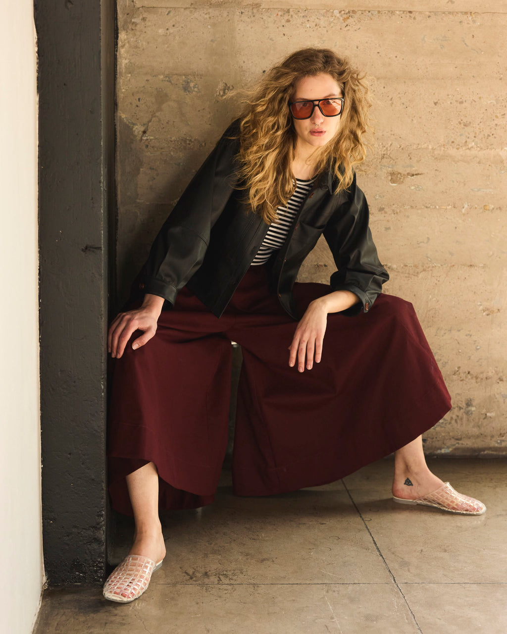 Chaqueta Corta Allure Ecocuero Negra