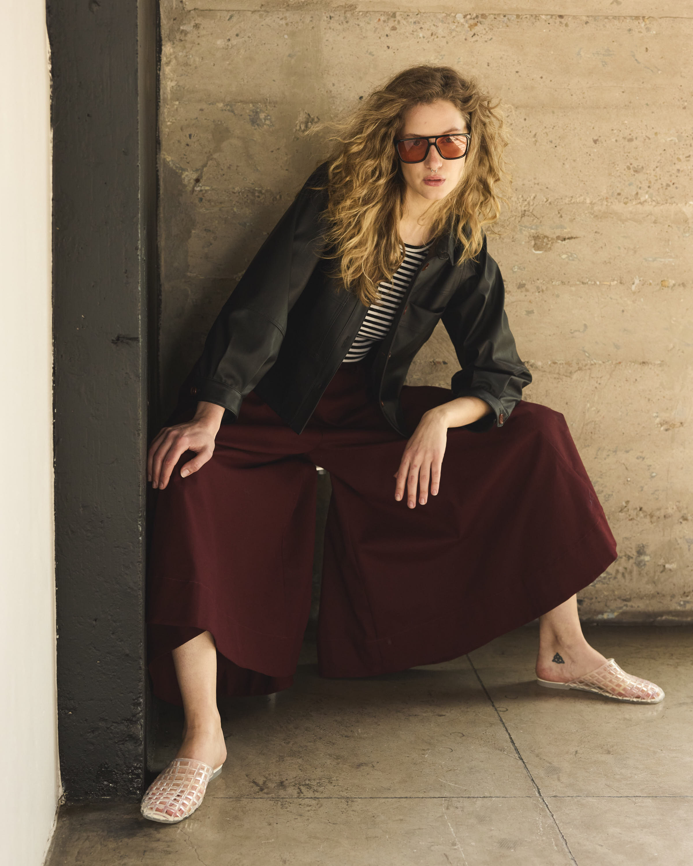 Chaqueta Corta Allure Ecocuero Negra