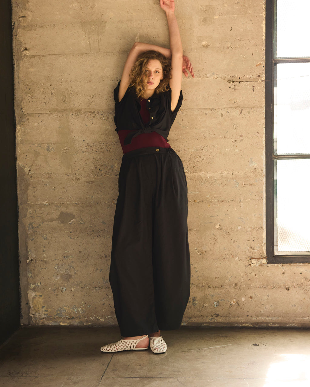 Pantalón Labille Algodón Negro