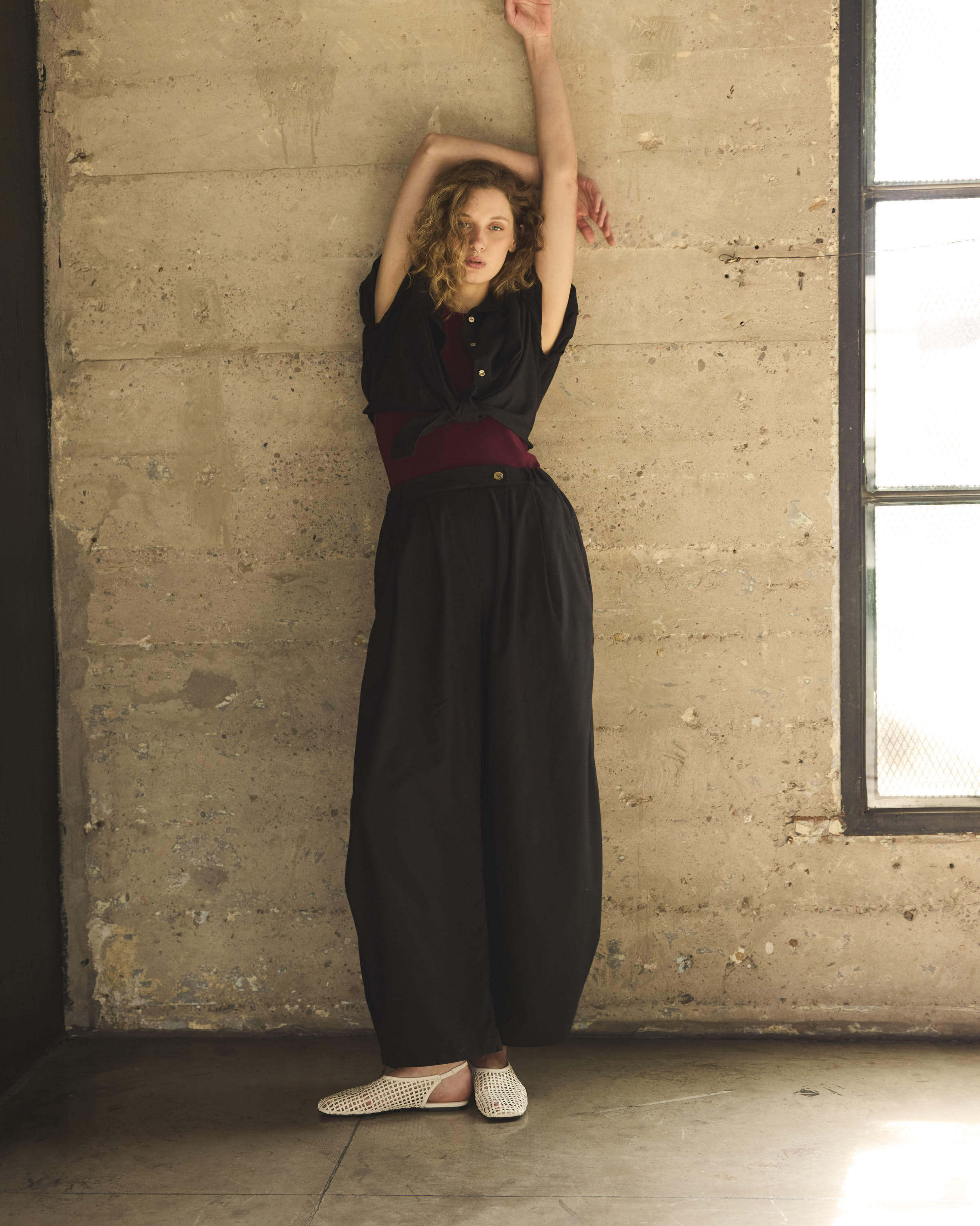 Pantalón Labille Algodón Negro