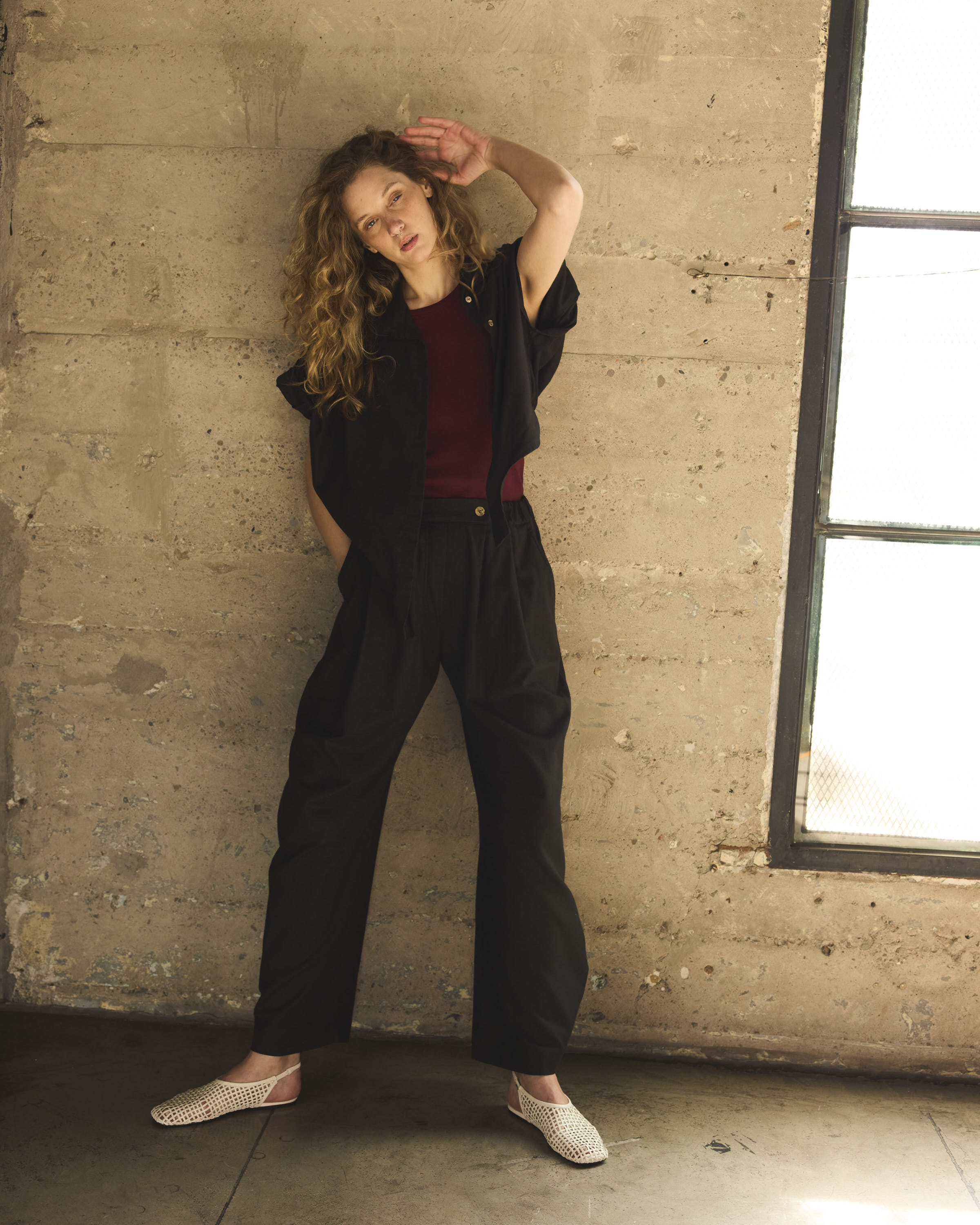 Blusa Nudo Rebelle Algodón Negra