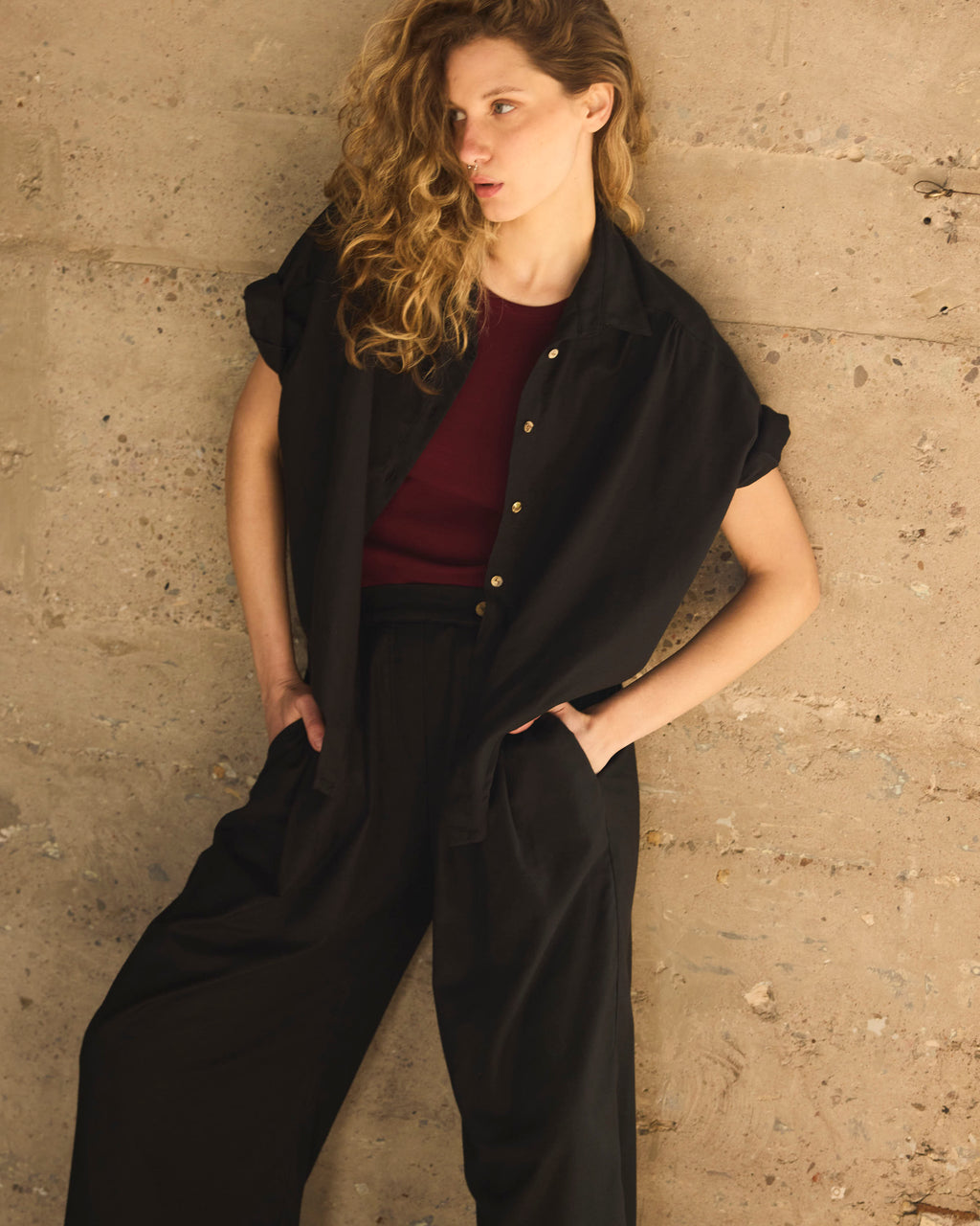 Pantalón Labille Algodón Negro