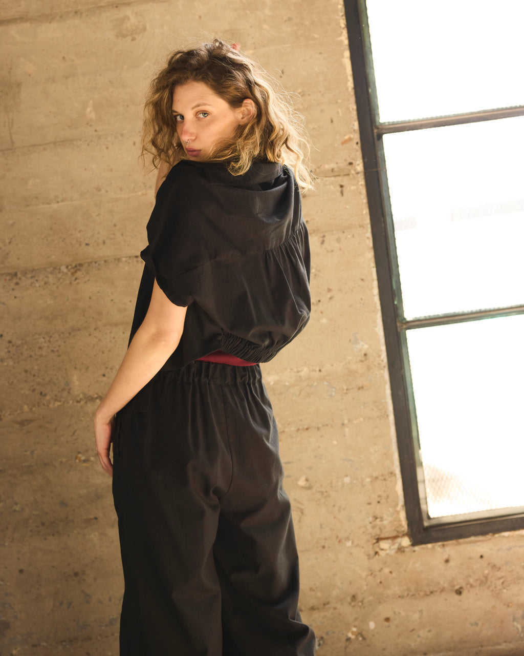 Pantalón Labille Algodón Negro